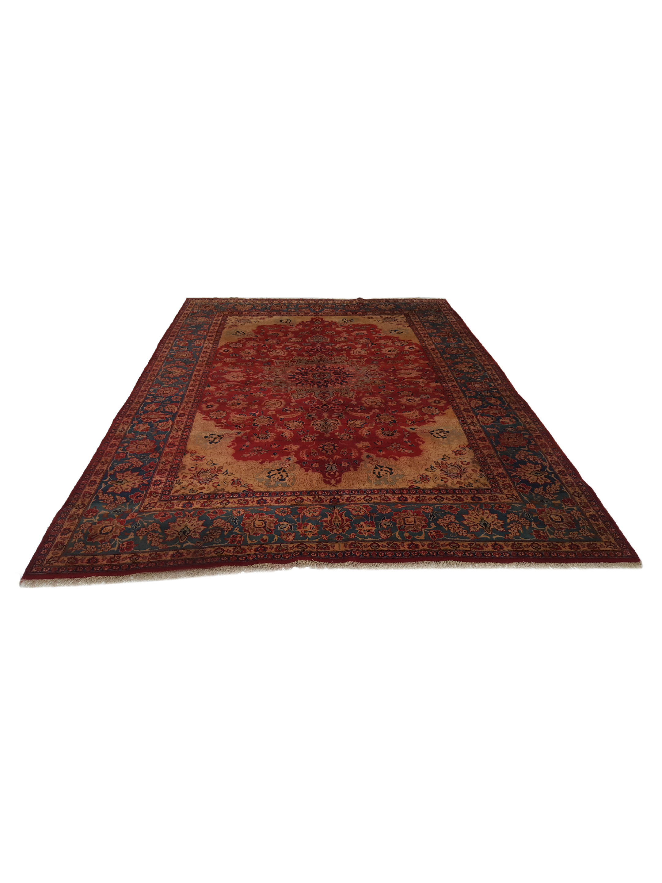 Najafabad Hand Knotted Red 9x12 - Image 2 of 6