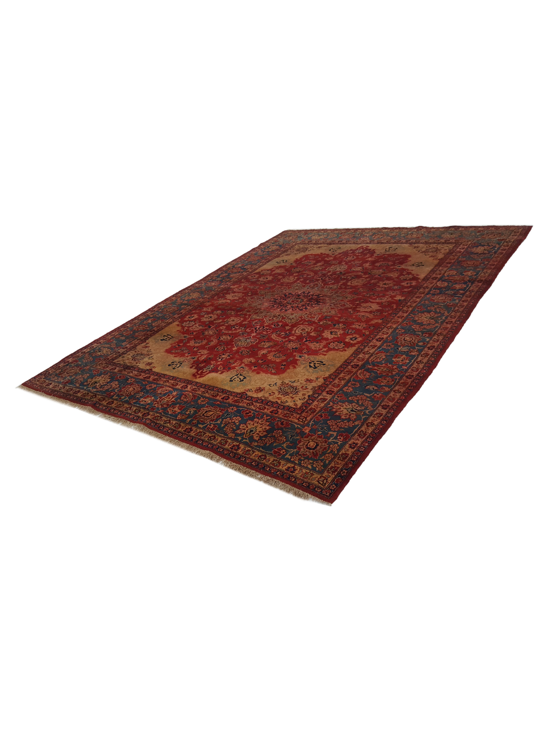 Najafabad Hand Knotted Red 9x12 - Image 6 of 6