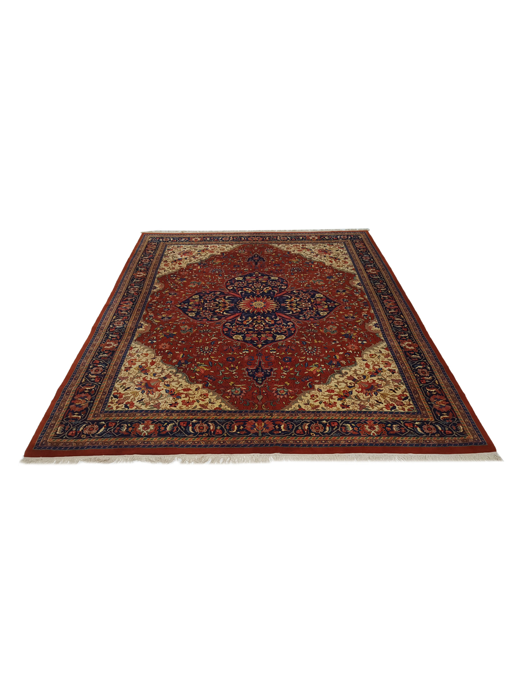 Sarouk Hand Knotted Red 10x13 - Image 2 of 7