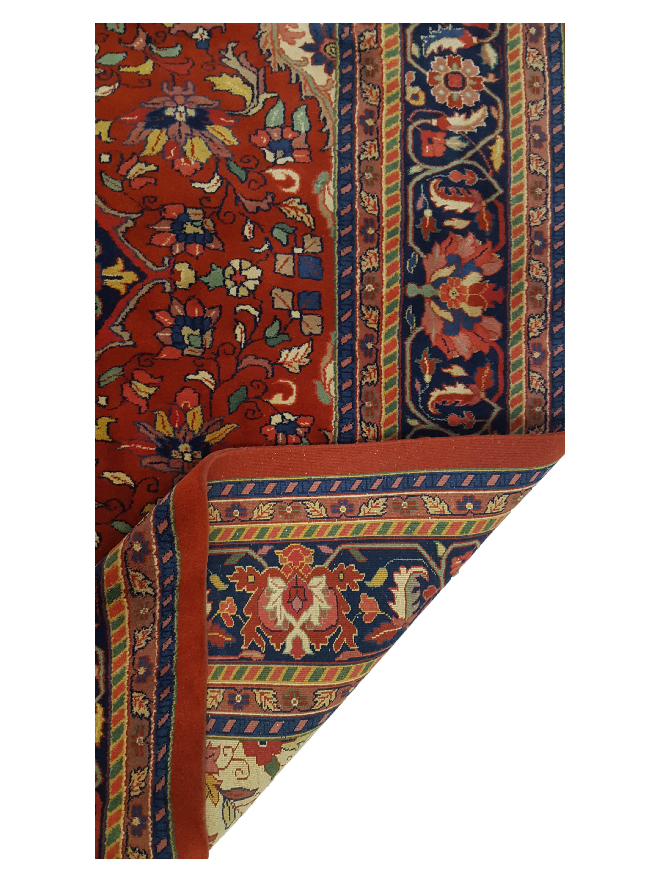 Sarouk Hand Knotted Red 10x13 - Image 3 of 7