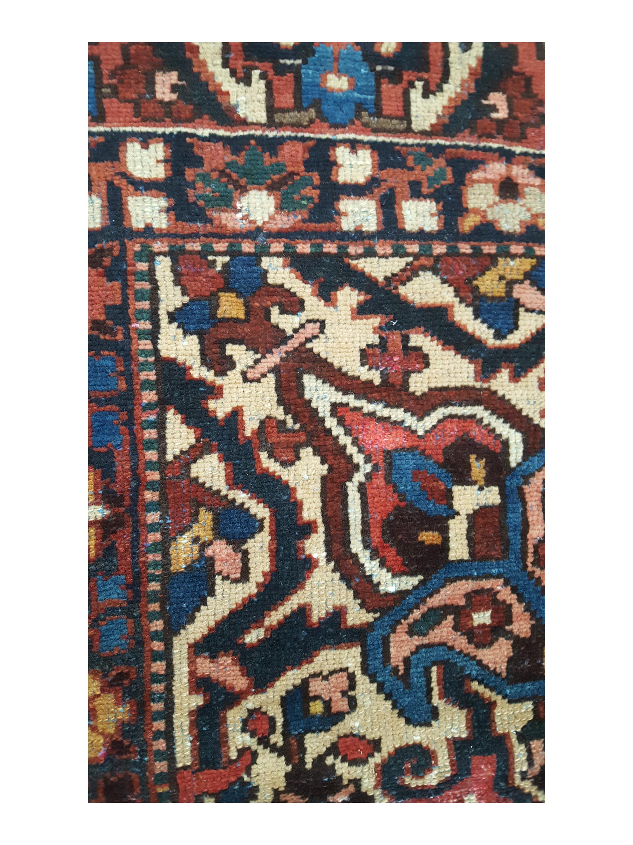 Bakhtiyari Hand Knotted Blue 10x15 - Image 7 of 7