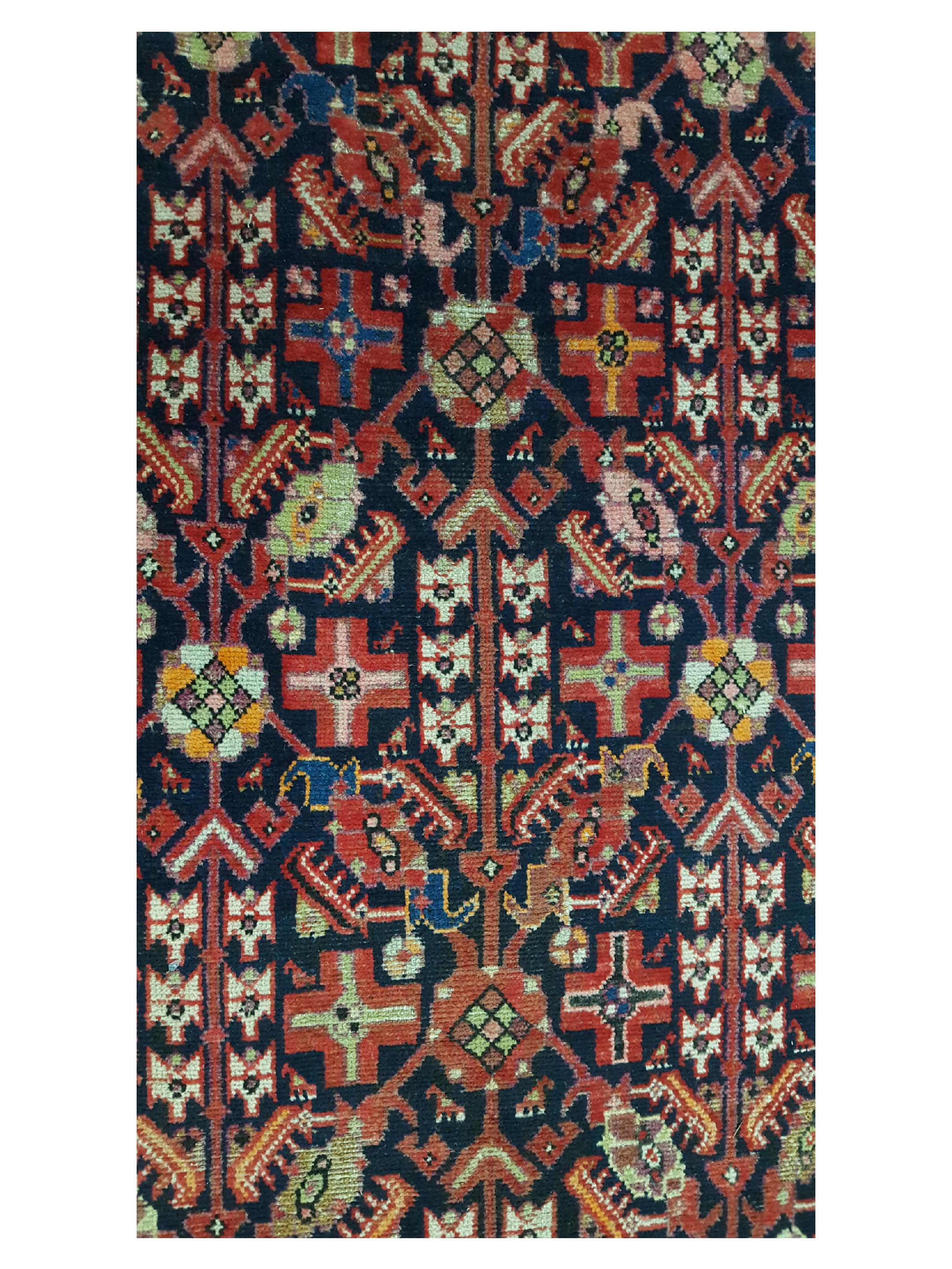 Malayer Hand Knotted Black 5x10 - Image 5 of 6