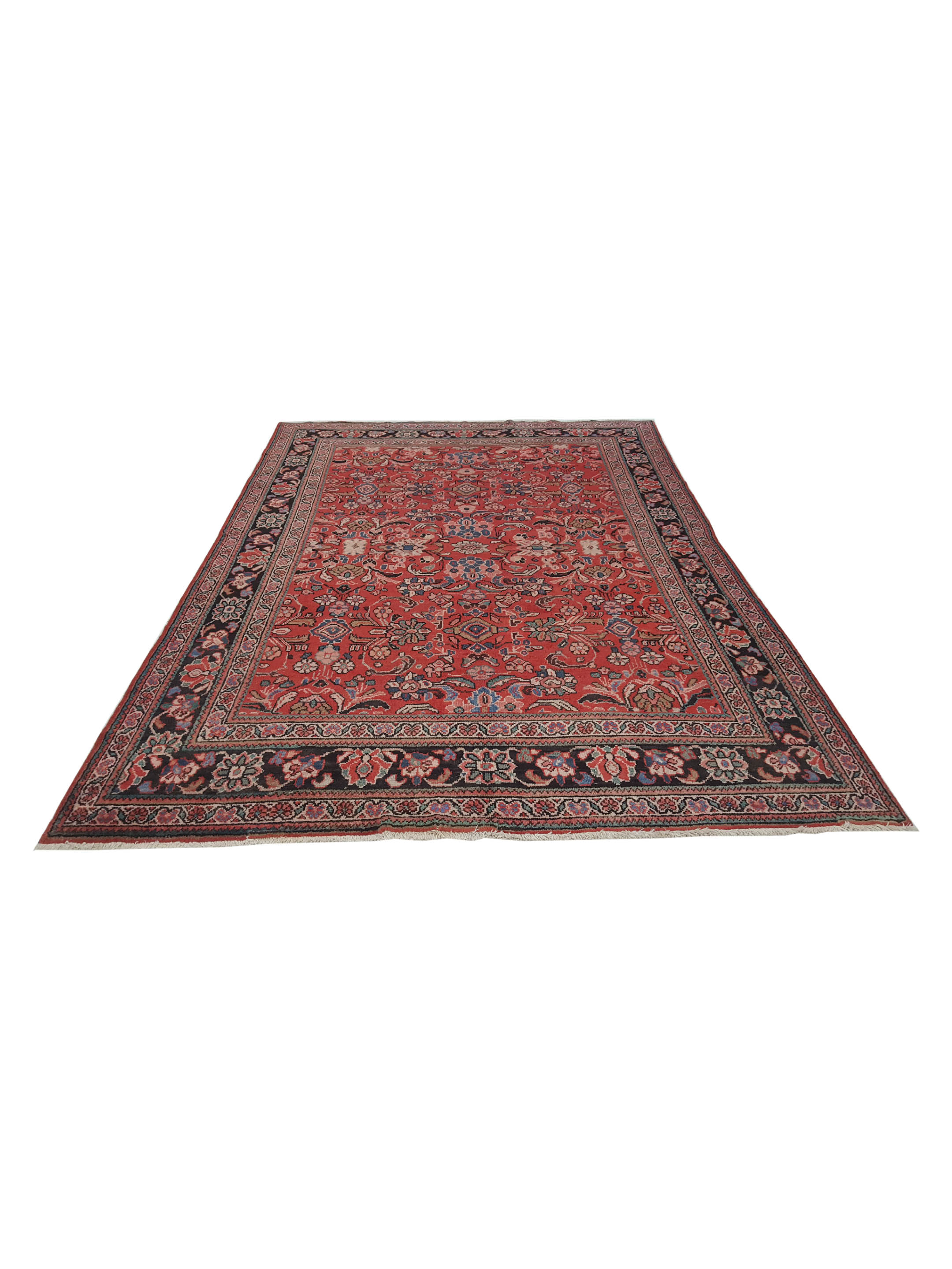 Mahal Hand Knotted Red 7x11 - Image 2 of 6
