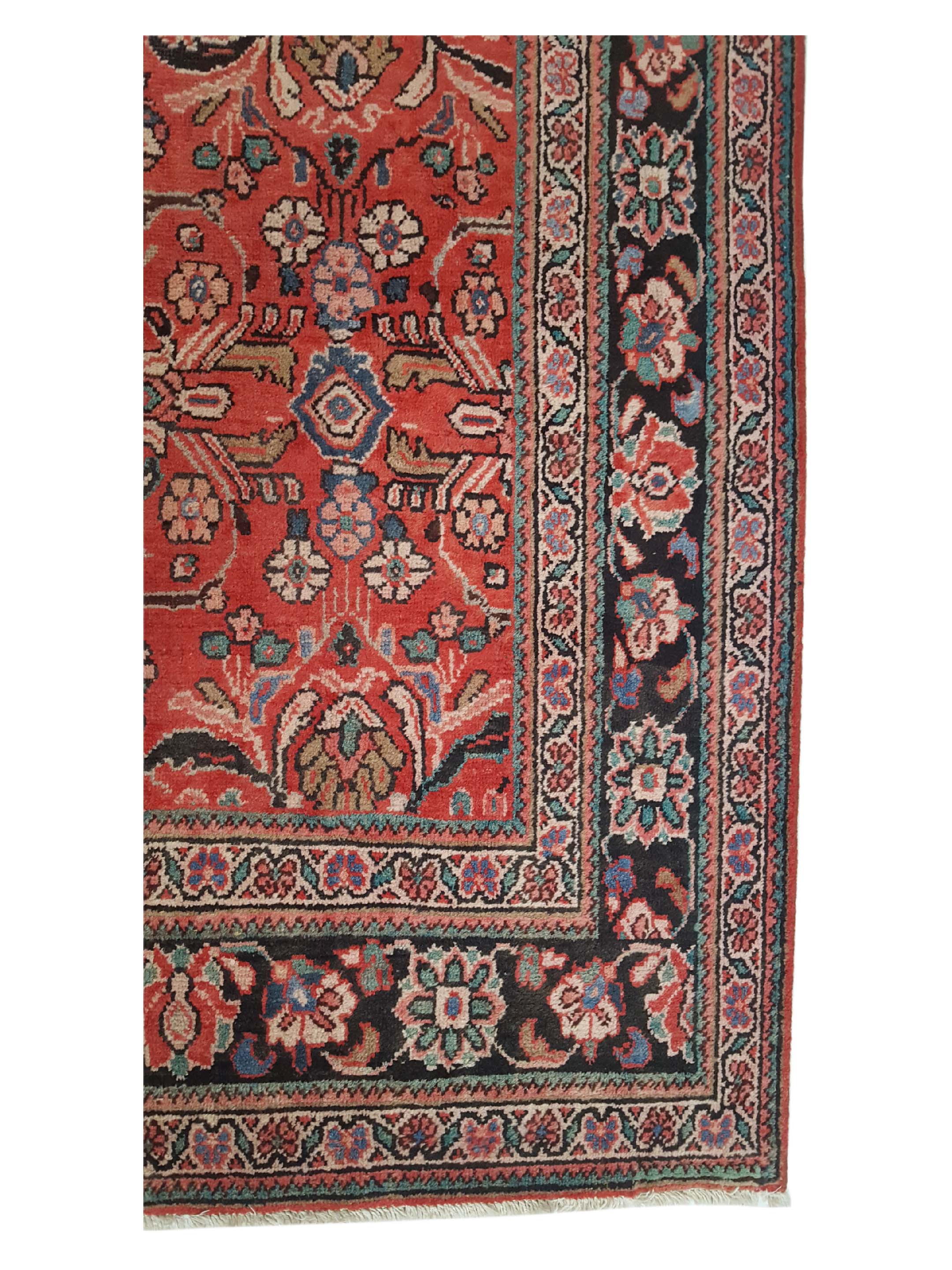 Mahal Hand Knotted Red 7x11 - Image 4 of 6
