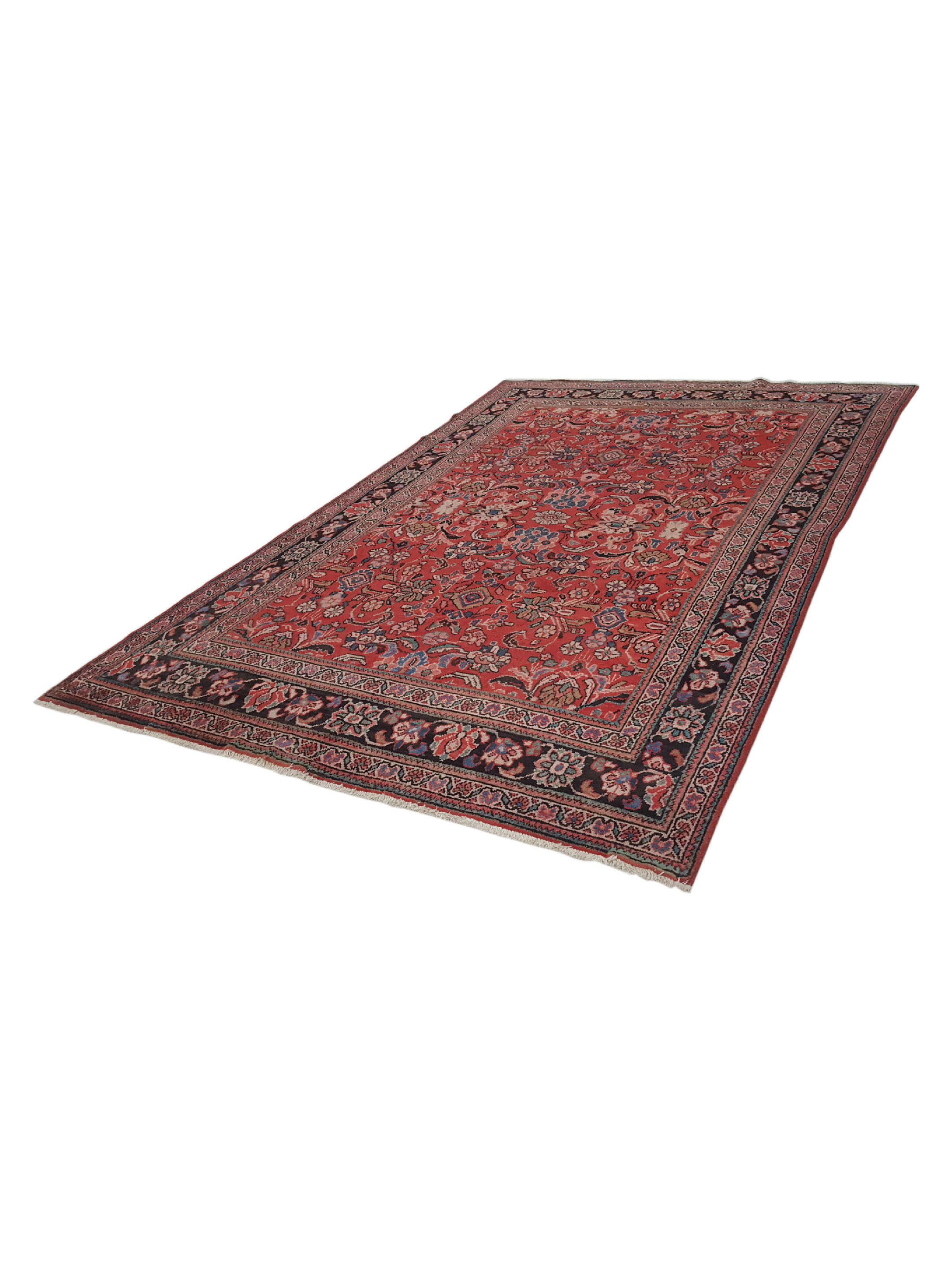 Mahal Hand Knotted Red 7x11 - Image 6 of 6