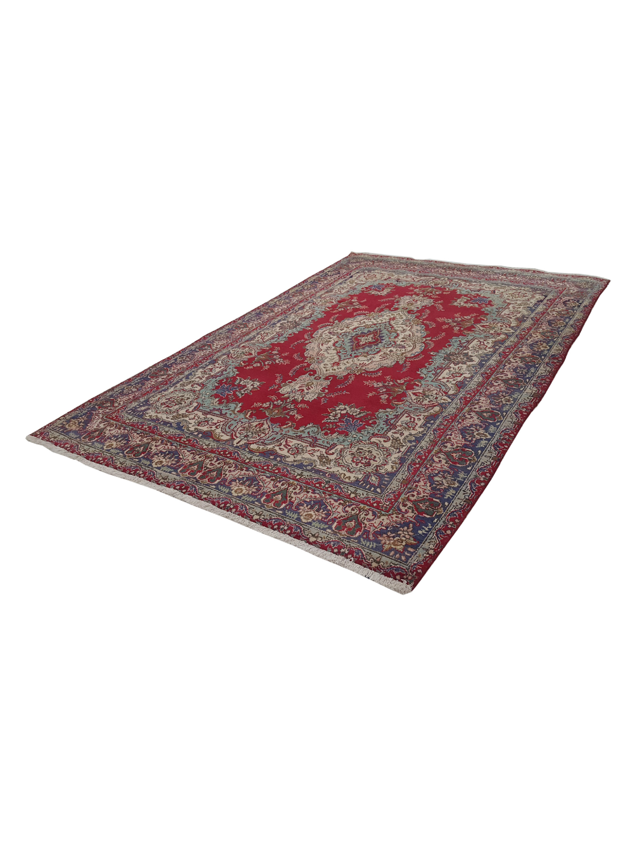 Tabriz Hand Knotted Red 7x10 - Image 6 of 6