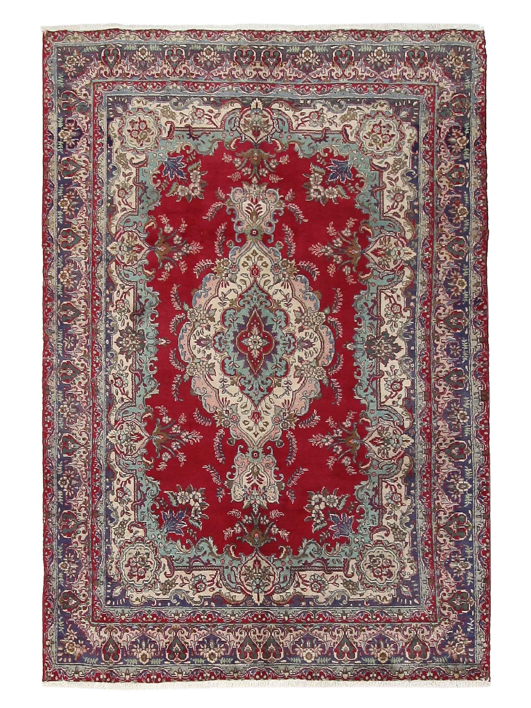 Tabriz Hand Knotted Red 7x10