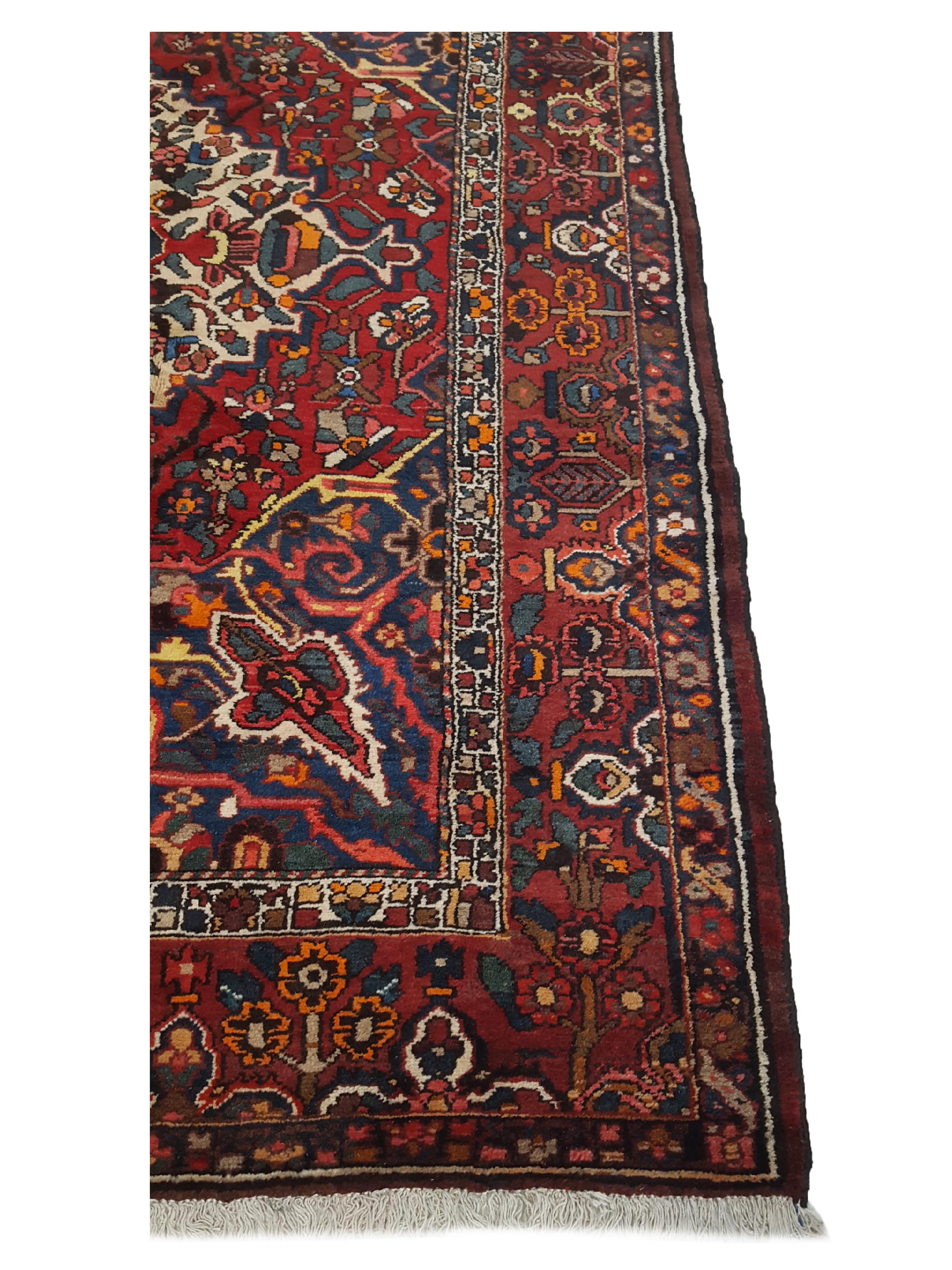 Bakhtiyari Hand Knotted Burgundy 9x9 - Image 4 of 7