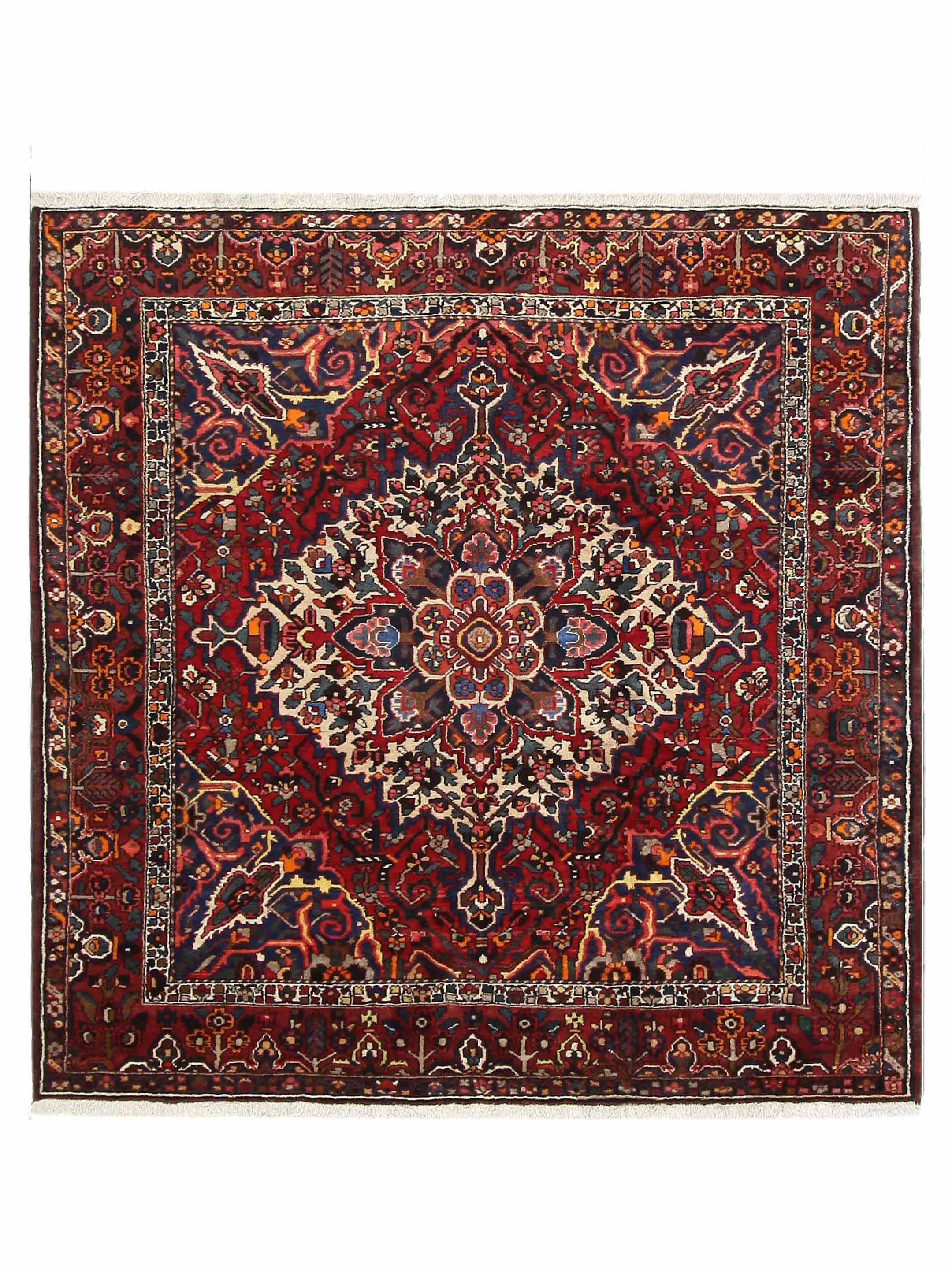 Bakhtiyari Hand Knotted Burgundy 9x9