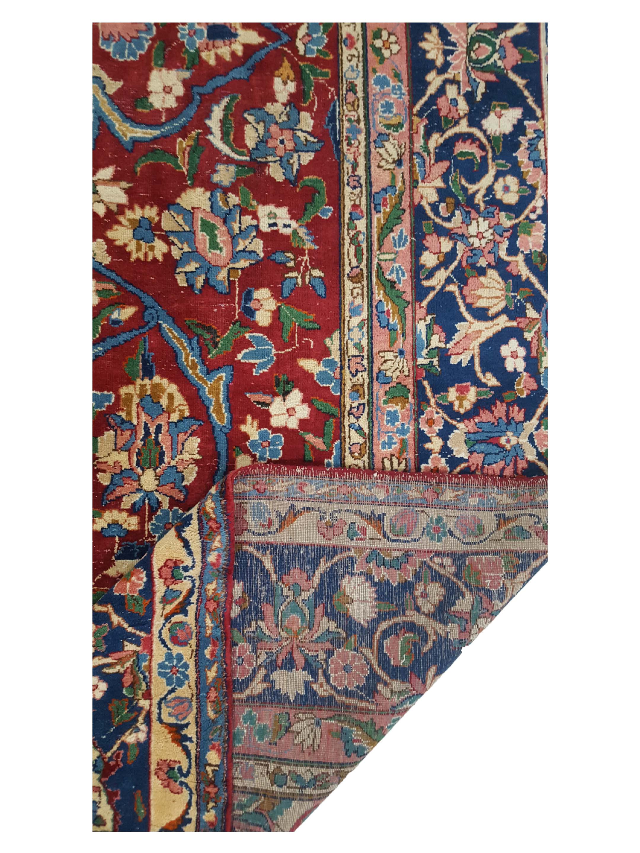 Yazd Hand Knotted Red 11x17 - Image 3 of 6