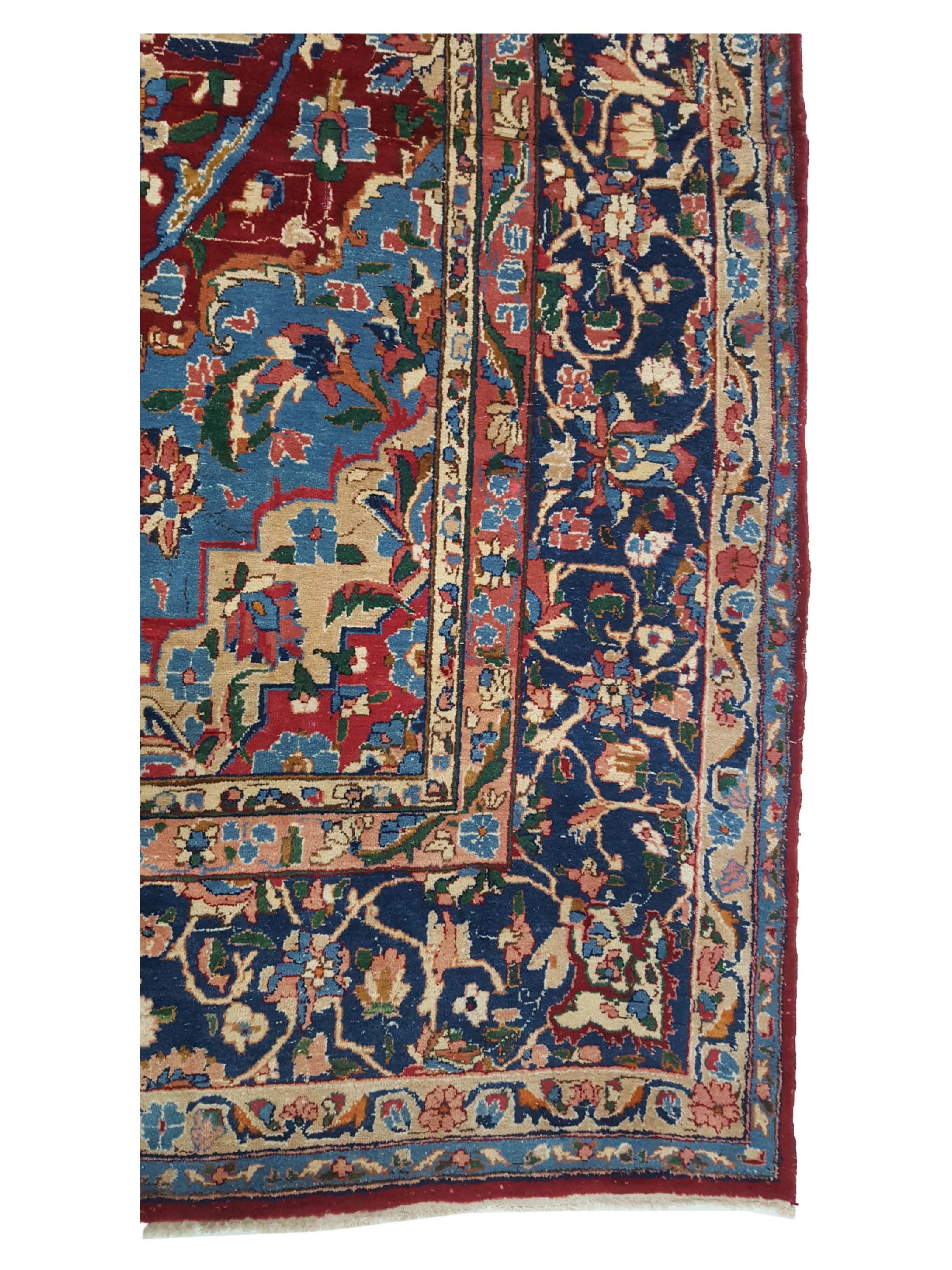 Yazd Hand Knotted Red 11x17 - Image 4 of 6