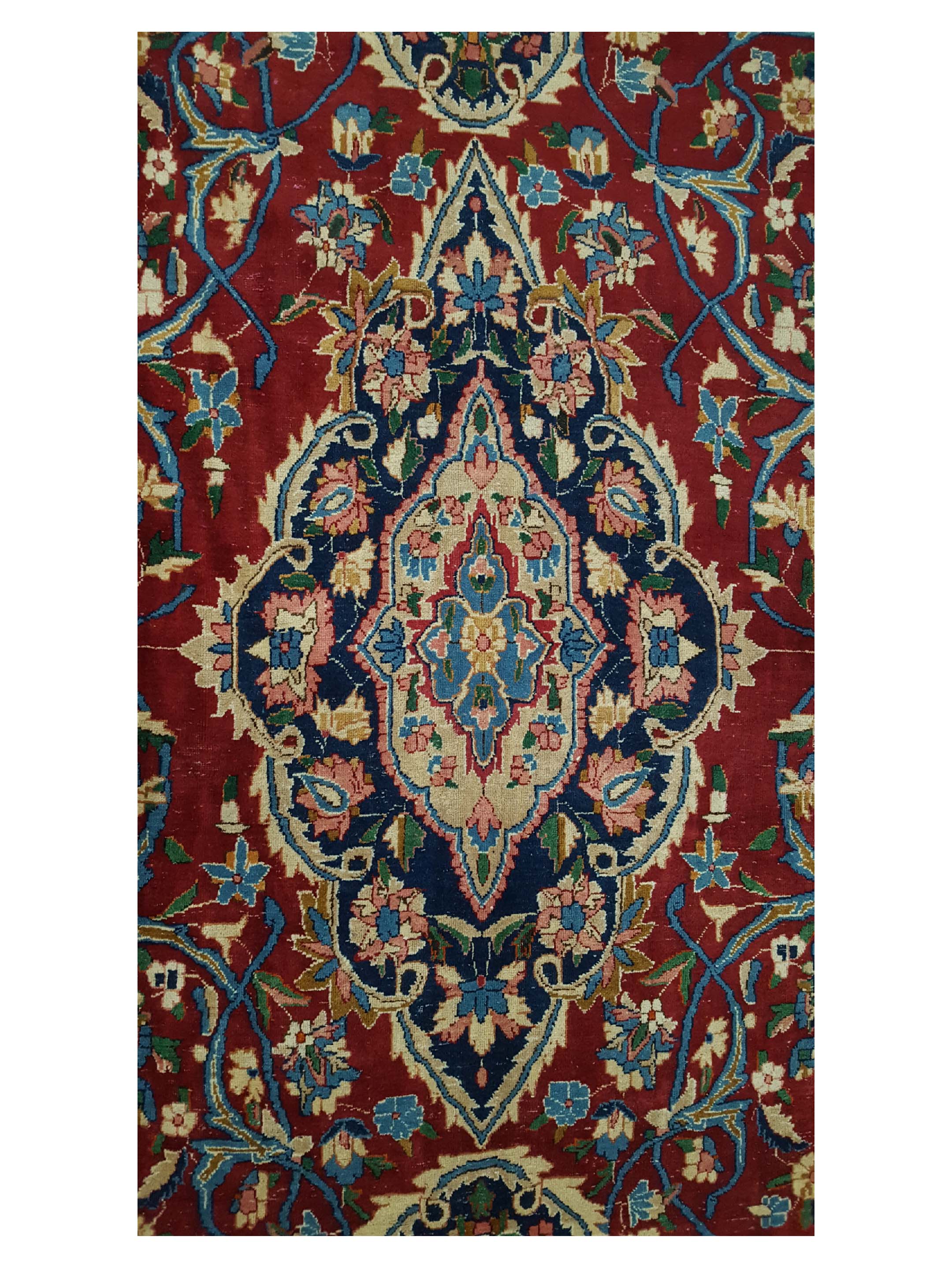Yazd Hand Knotted Red 11x17 - Image 5 of 6