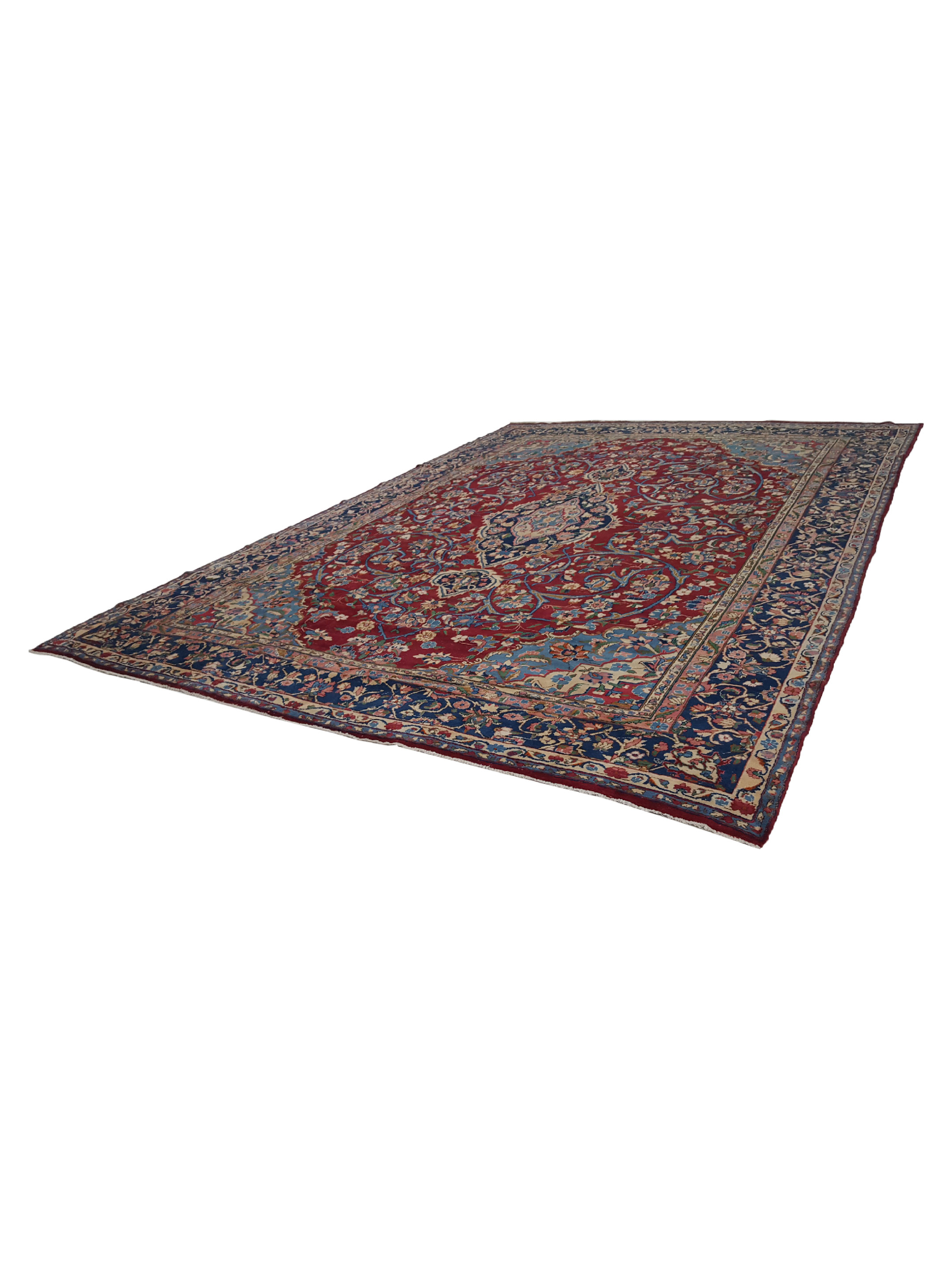 Yazd Hand Knotted Red 11x17 - Image 6 of 6