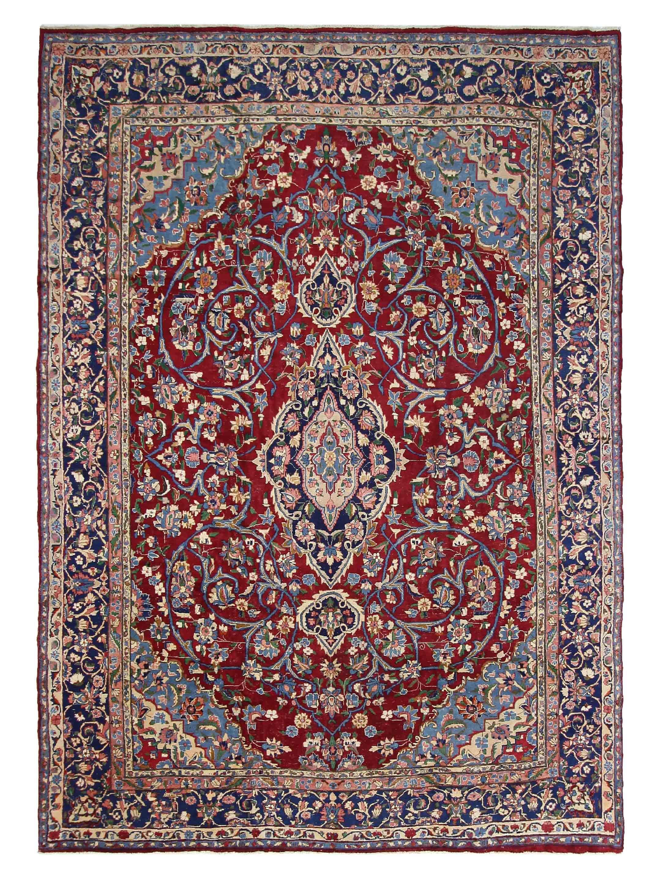 Yazd Hand Knotted Red 11x17