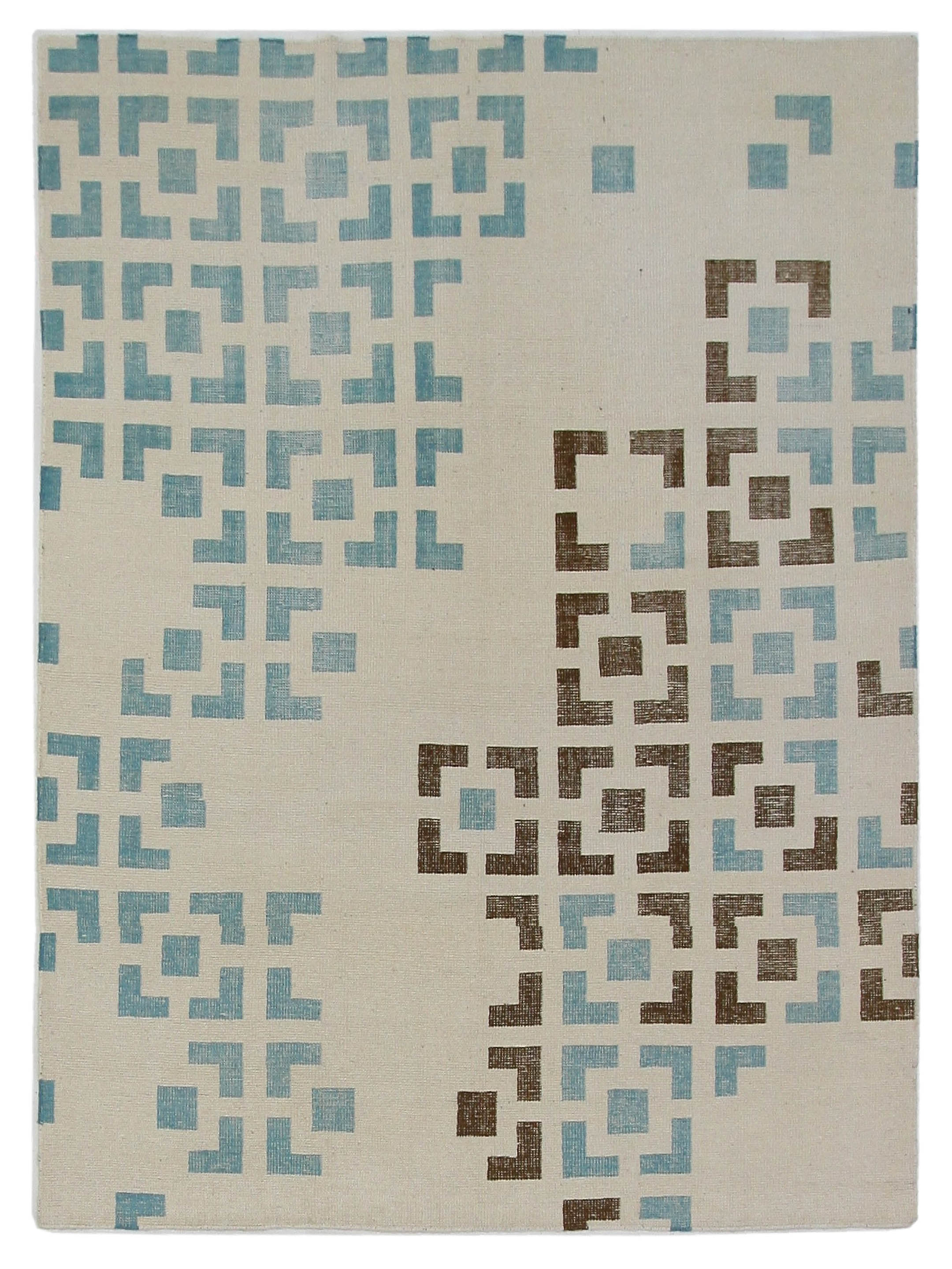 Water Colors Hand Knotted Ivory 8x10