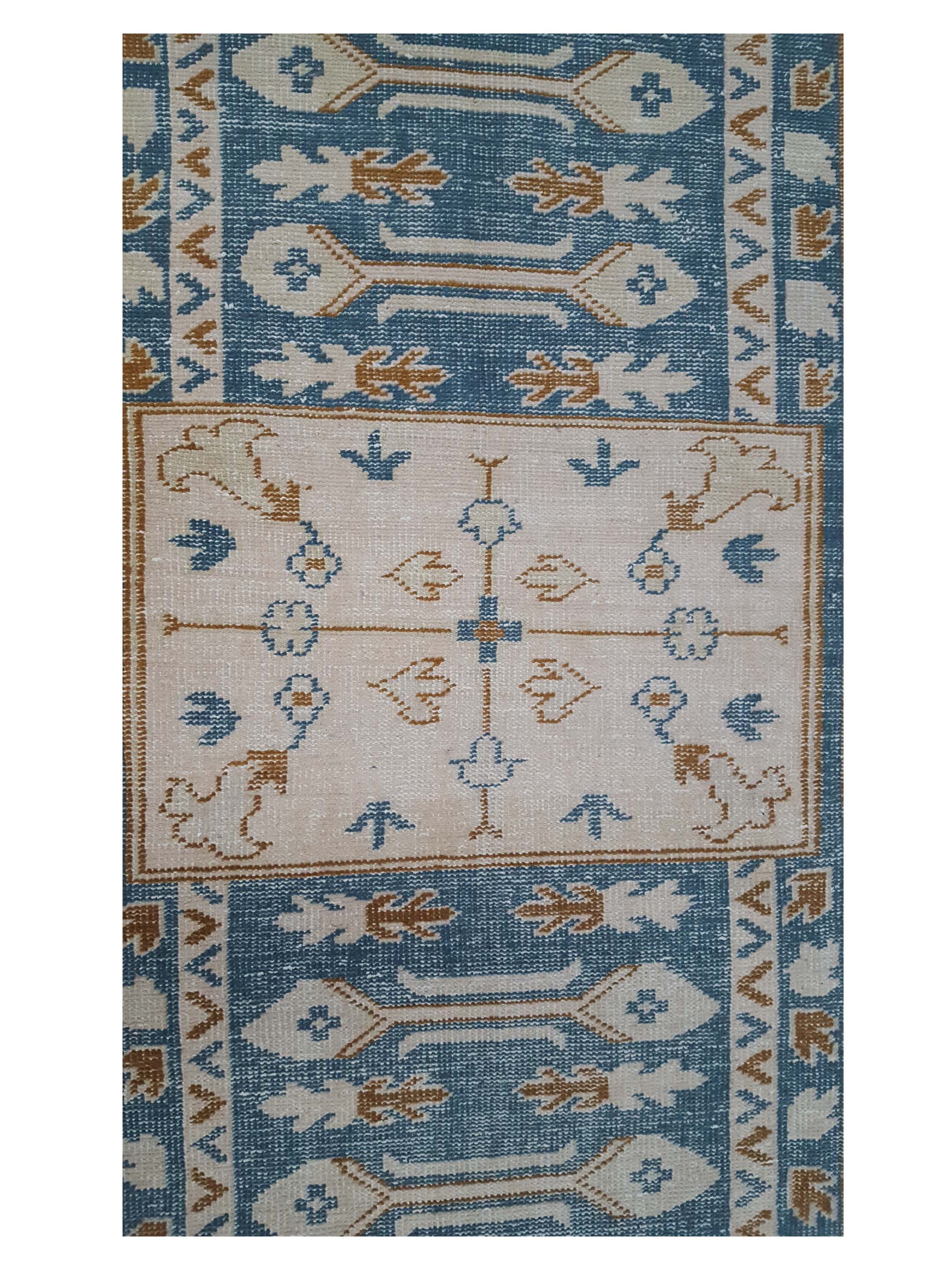 Tribal Hand Knotted Blue 6x9 - Image 5 of 6