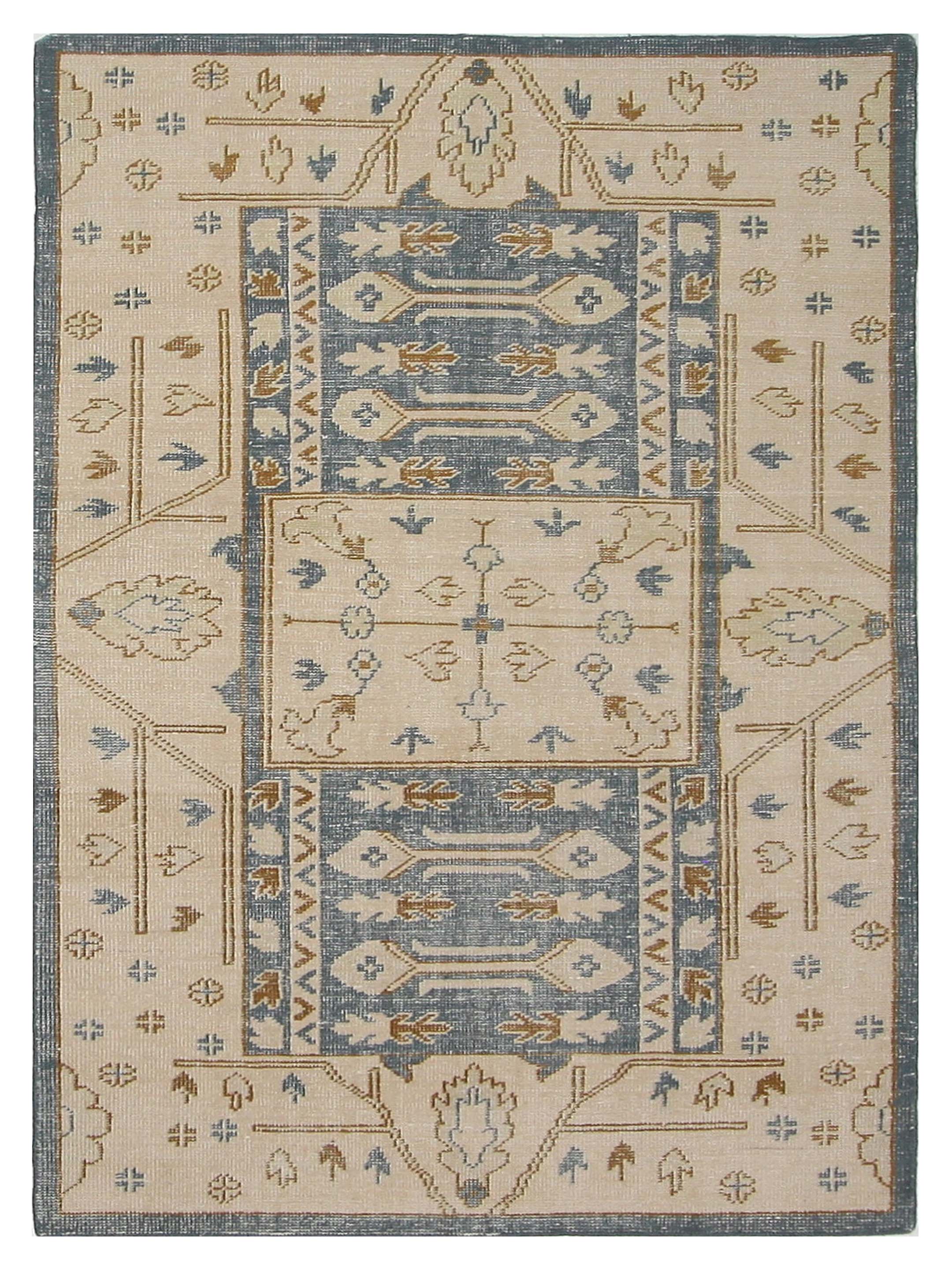 Tribal Hand Knotted Blue 6x9
