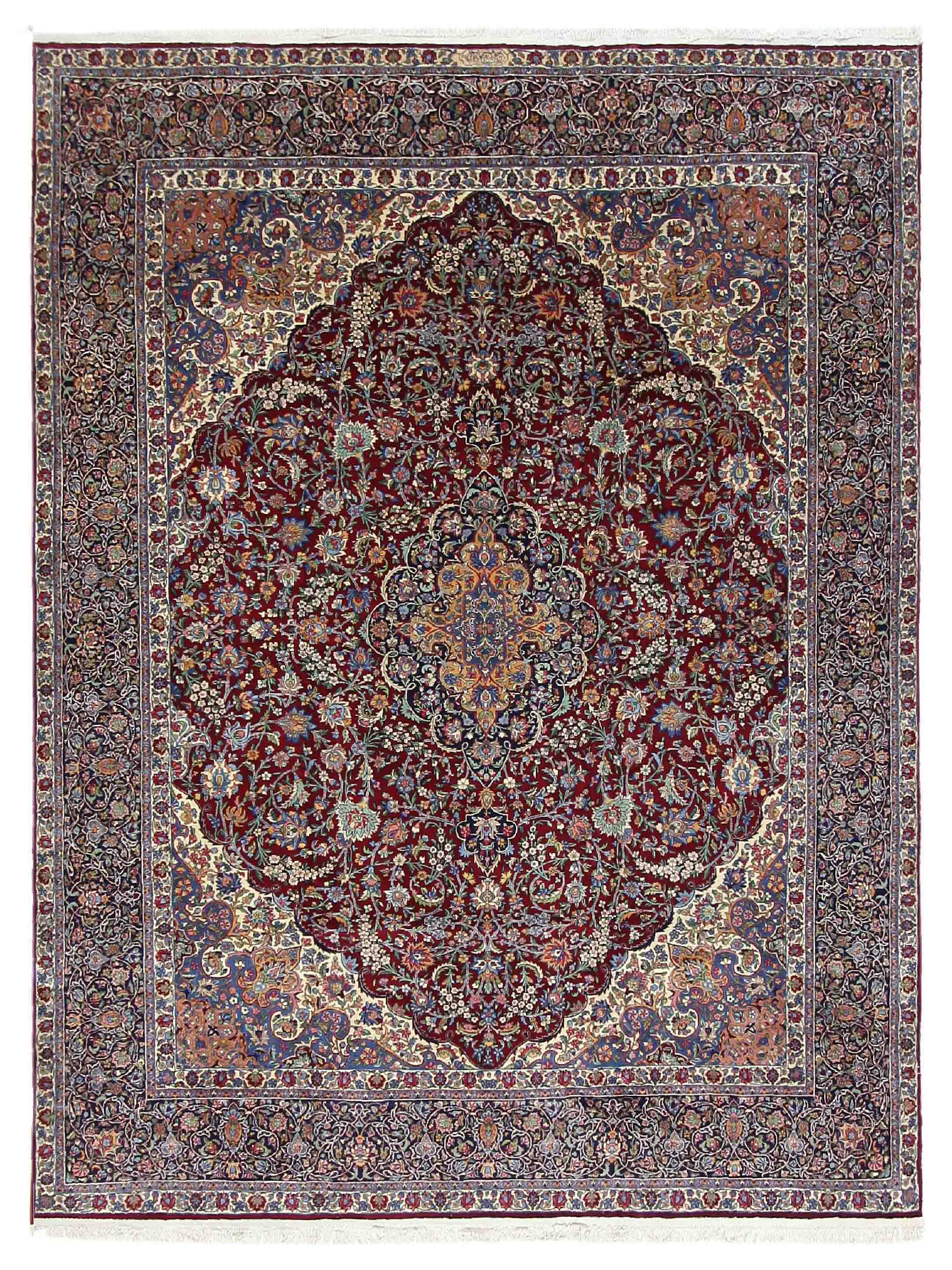 Antique Kerman Burgundy 10x13