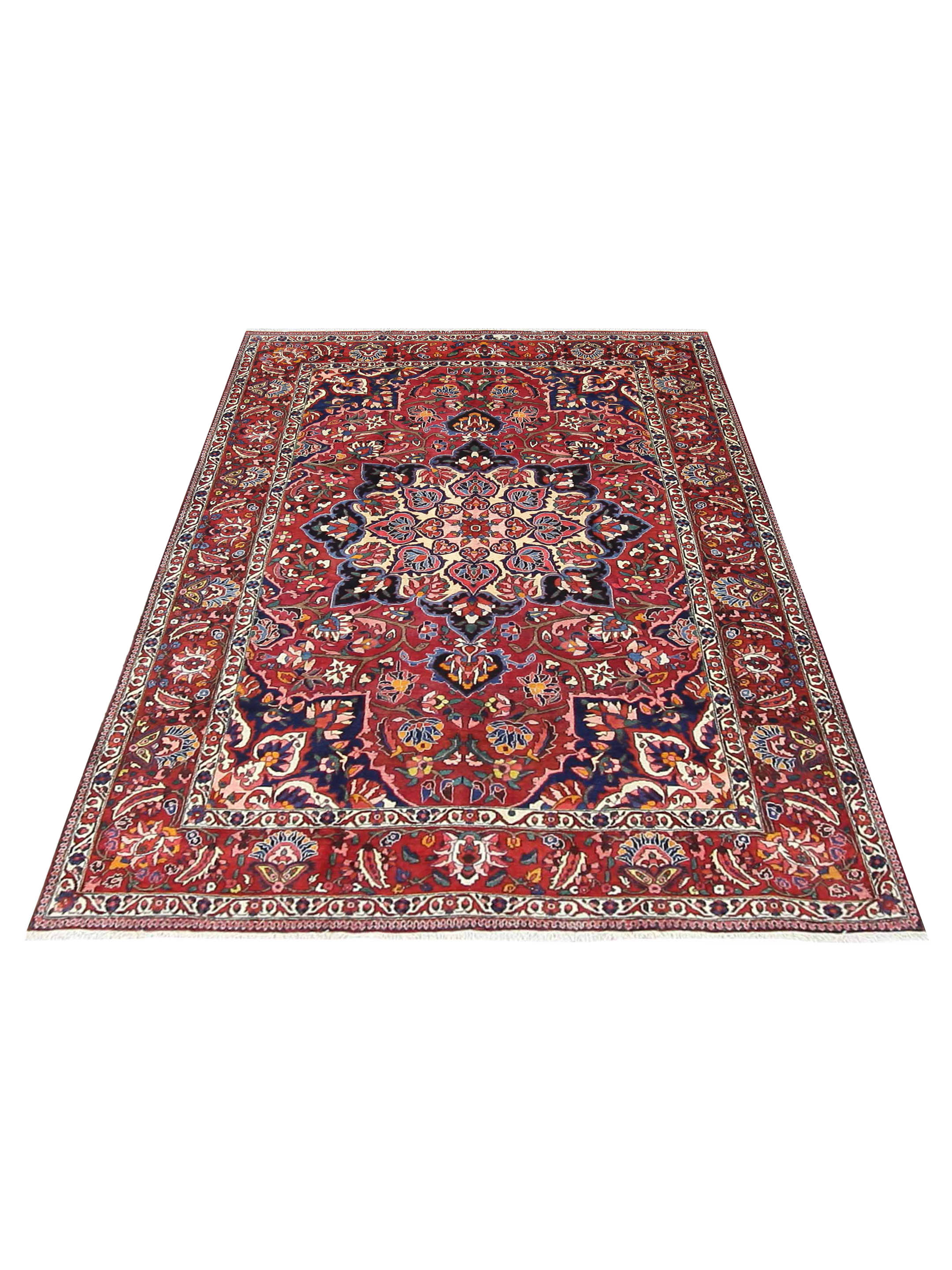 Antique Bakhtiyari Red 7x10 - Image 2 of 5