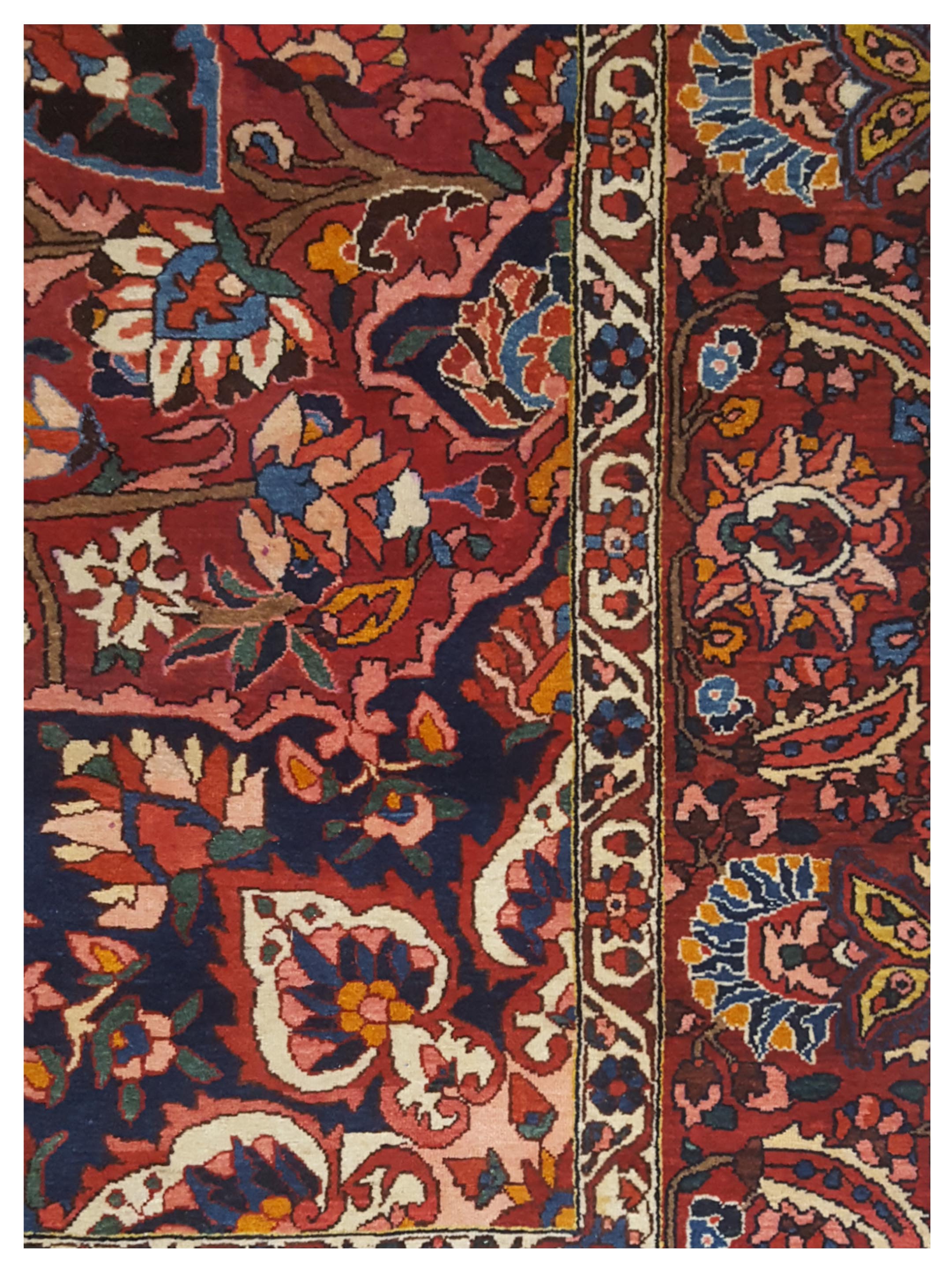 Antique Bakhtiyari Red 7x10 - Image 3 of 5