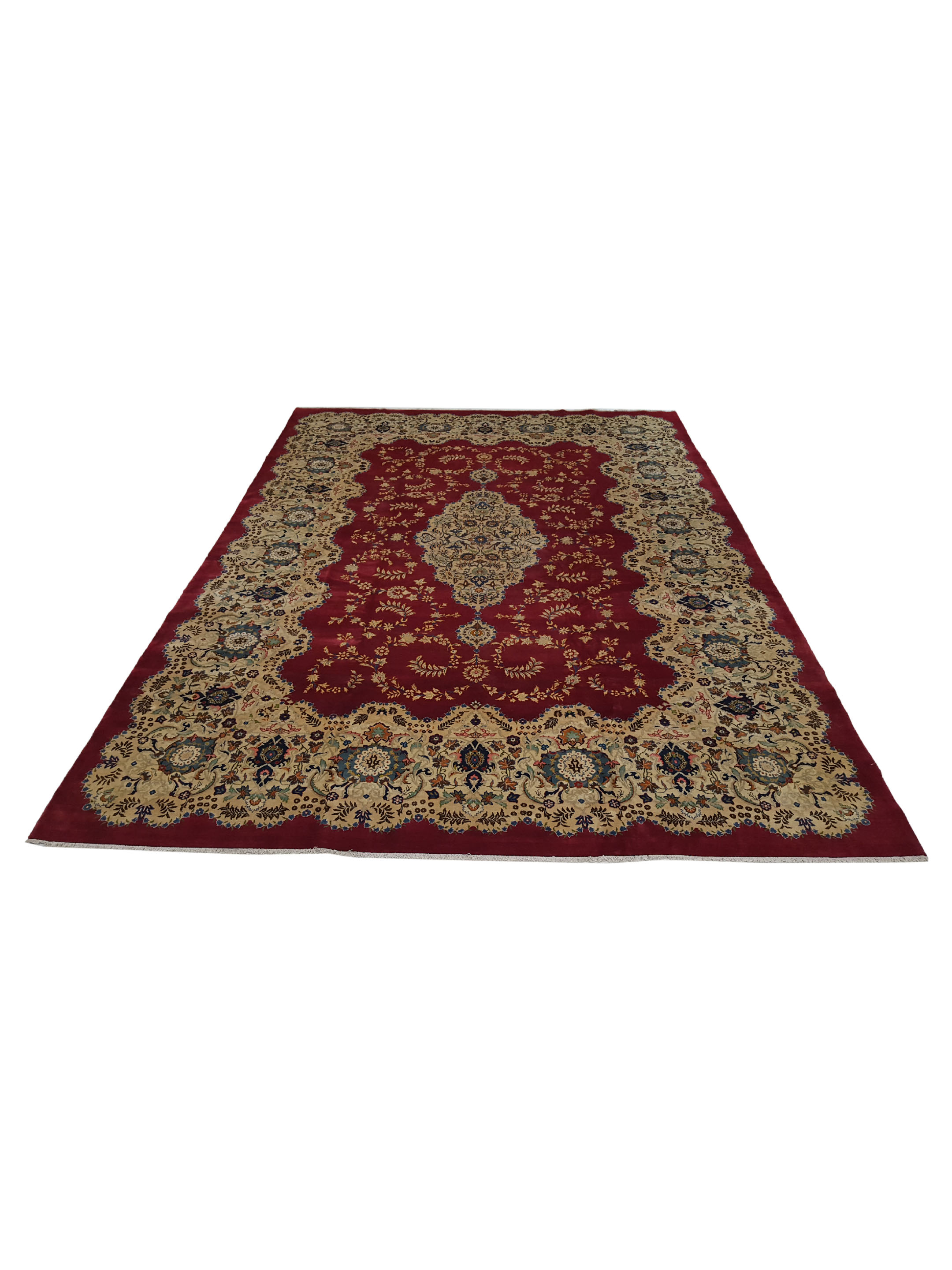 Antique Kashan Red 10x16 - Image 2 of 6