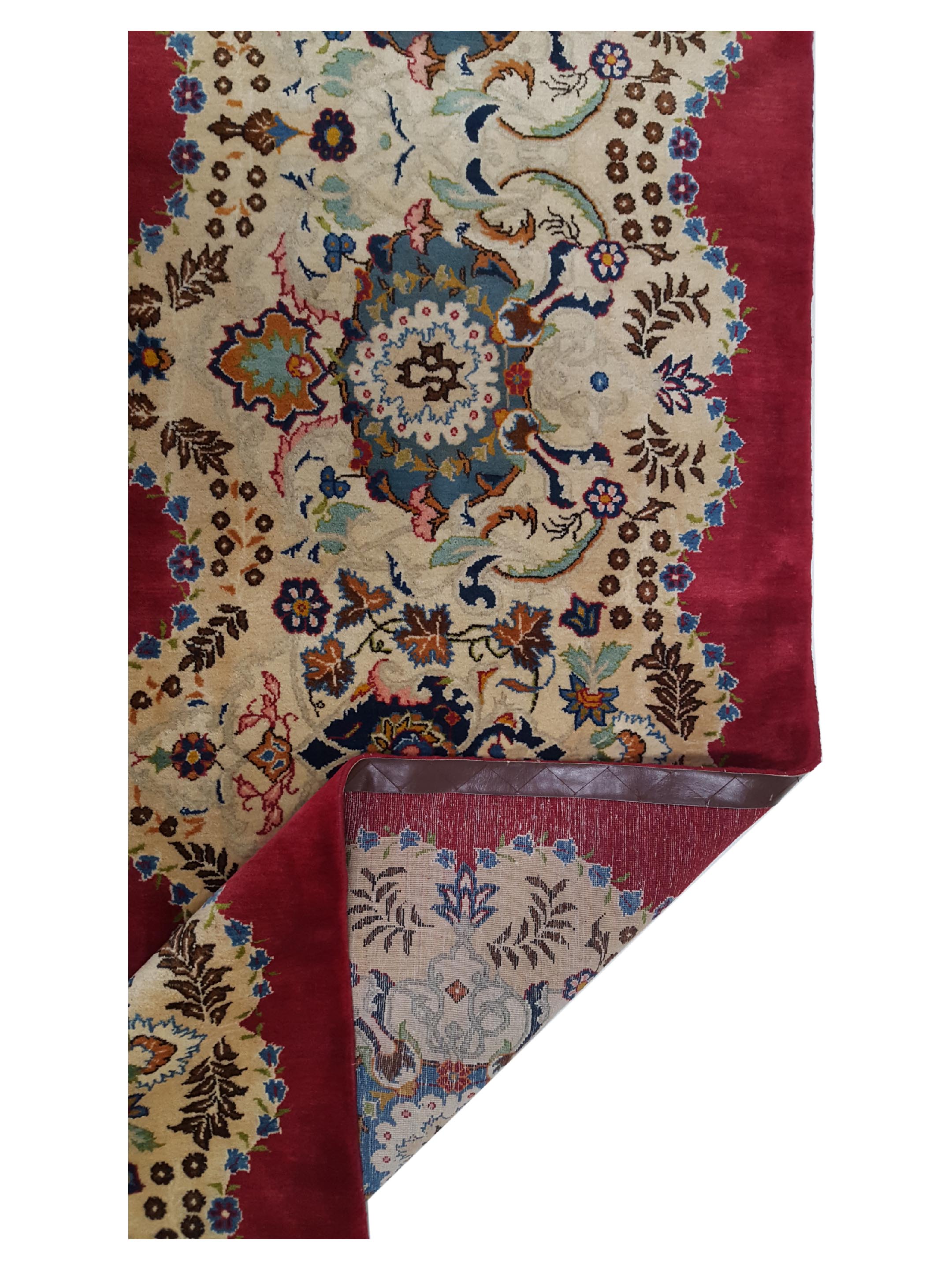 Antique Kashan Red 10x16 - Image 3 of 6