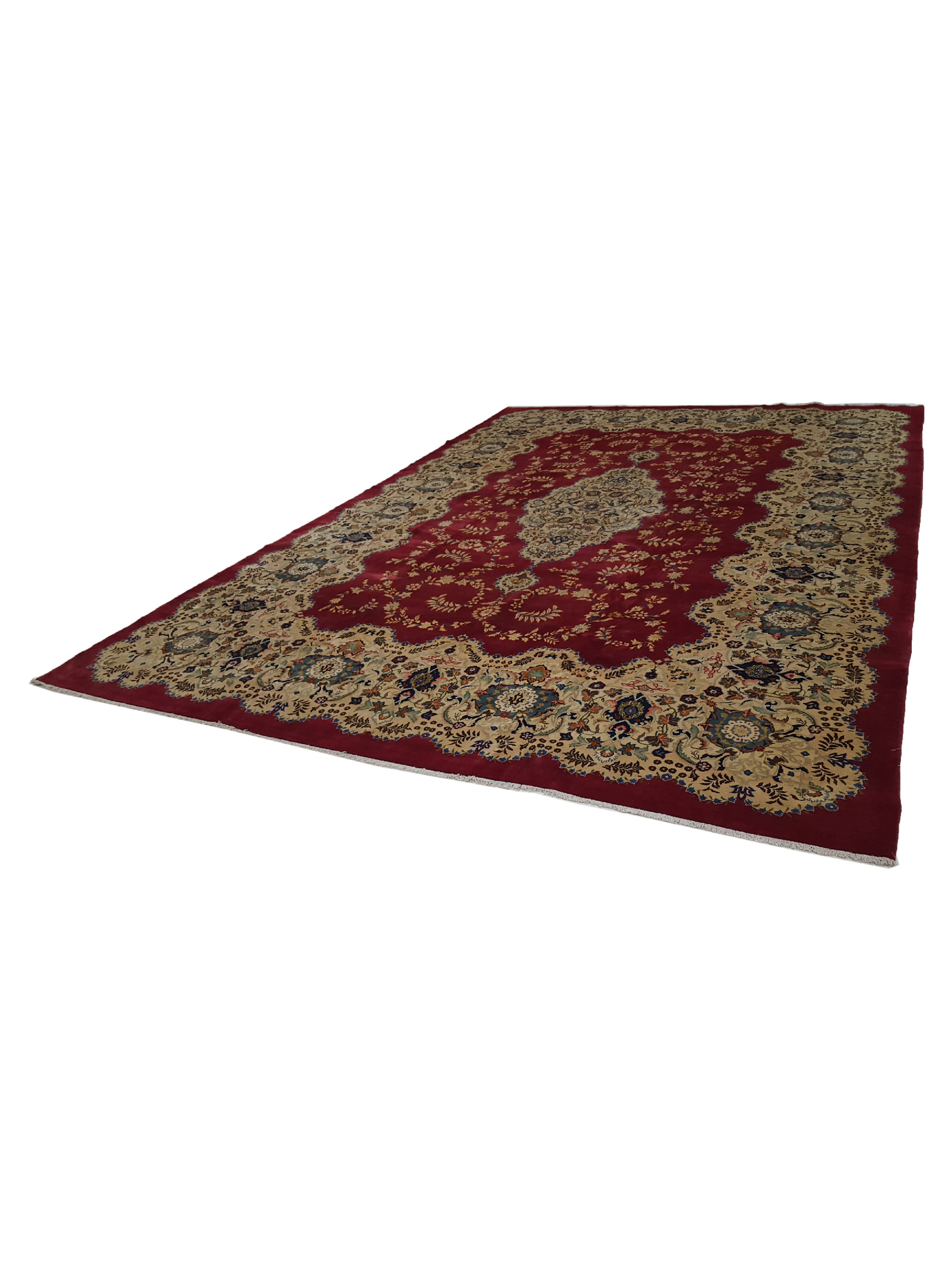 Antique Kashan Red 10x16 - Image 6 of 6