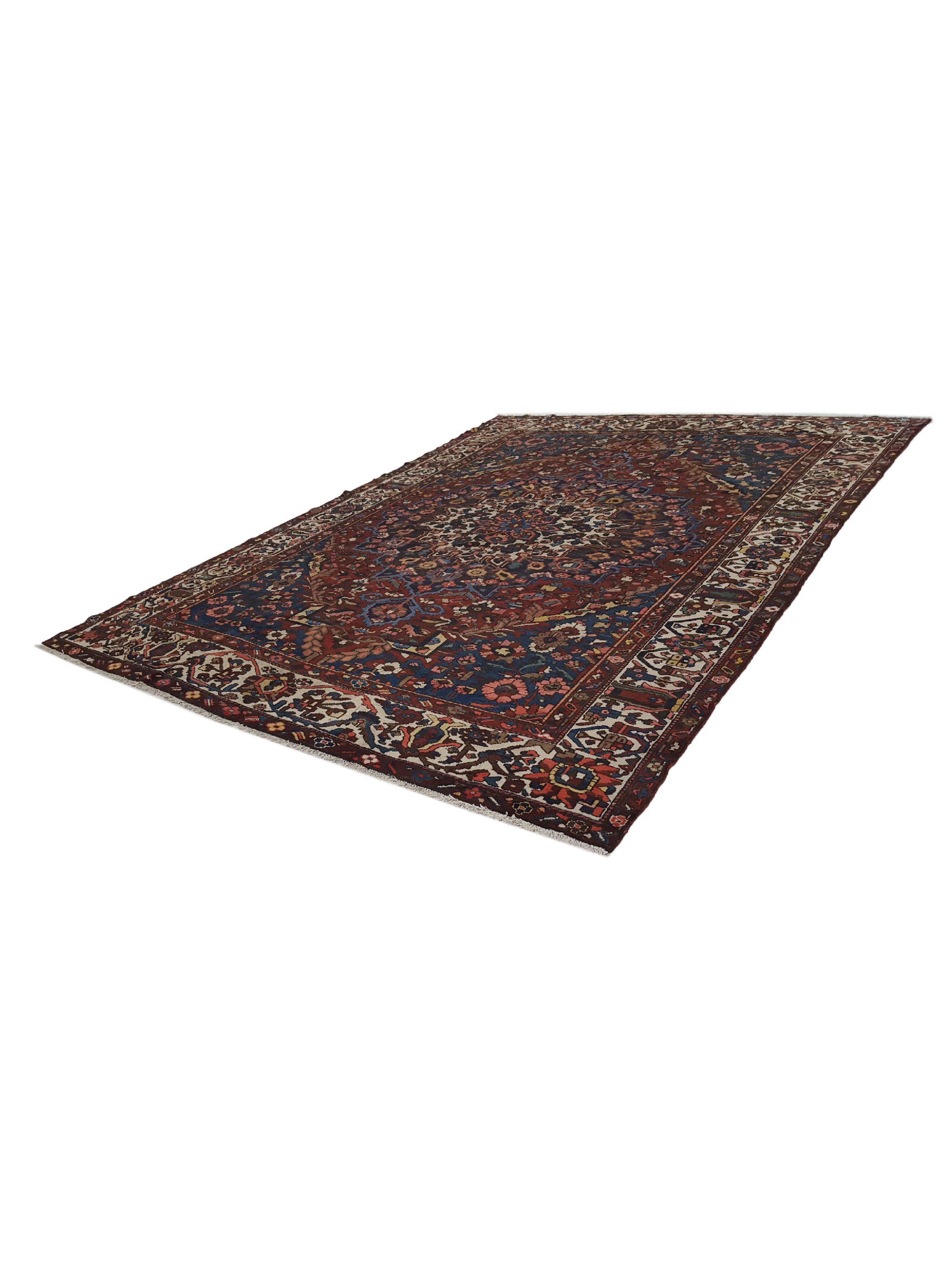 Bakhtiyari Hand Knotted Burgundy 10x14 - Image 6 of 6