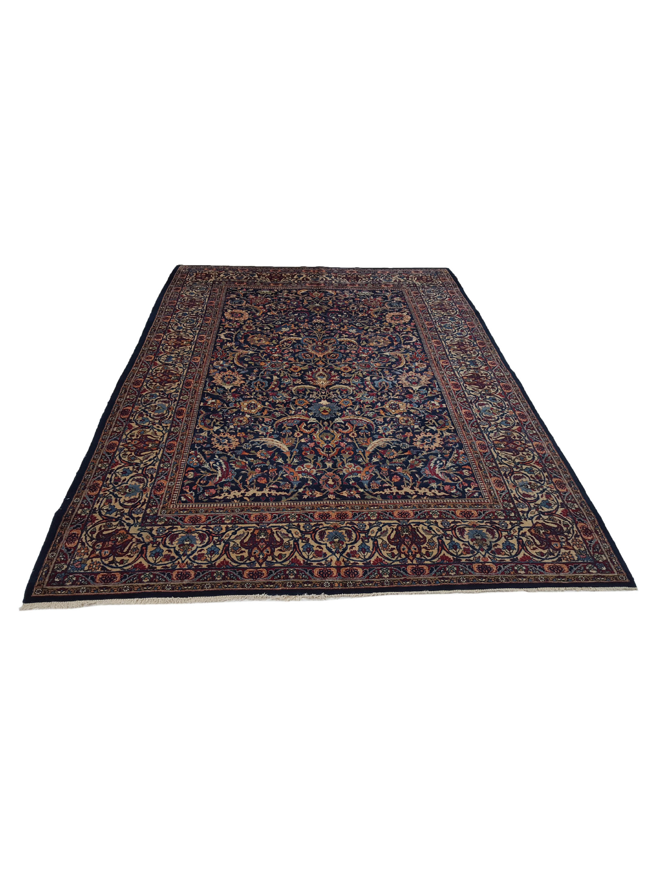 Antique Semnan Navy 7x10 - Image 2 of 6