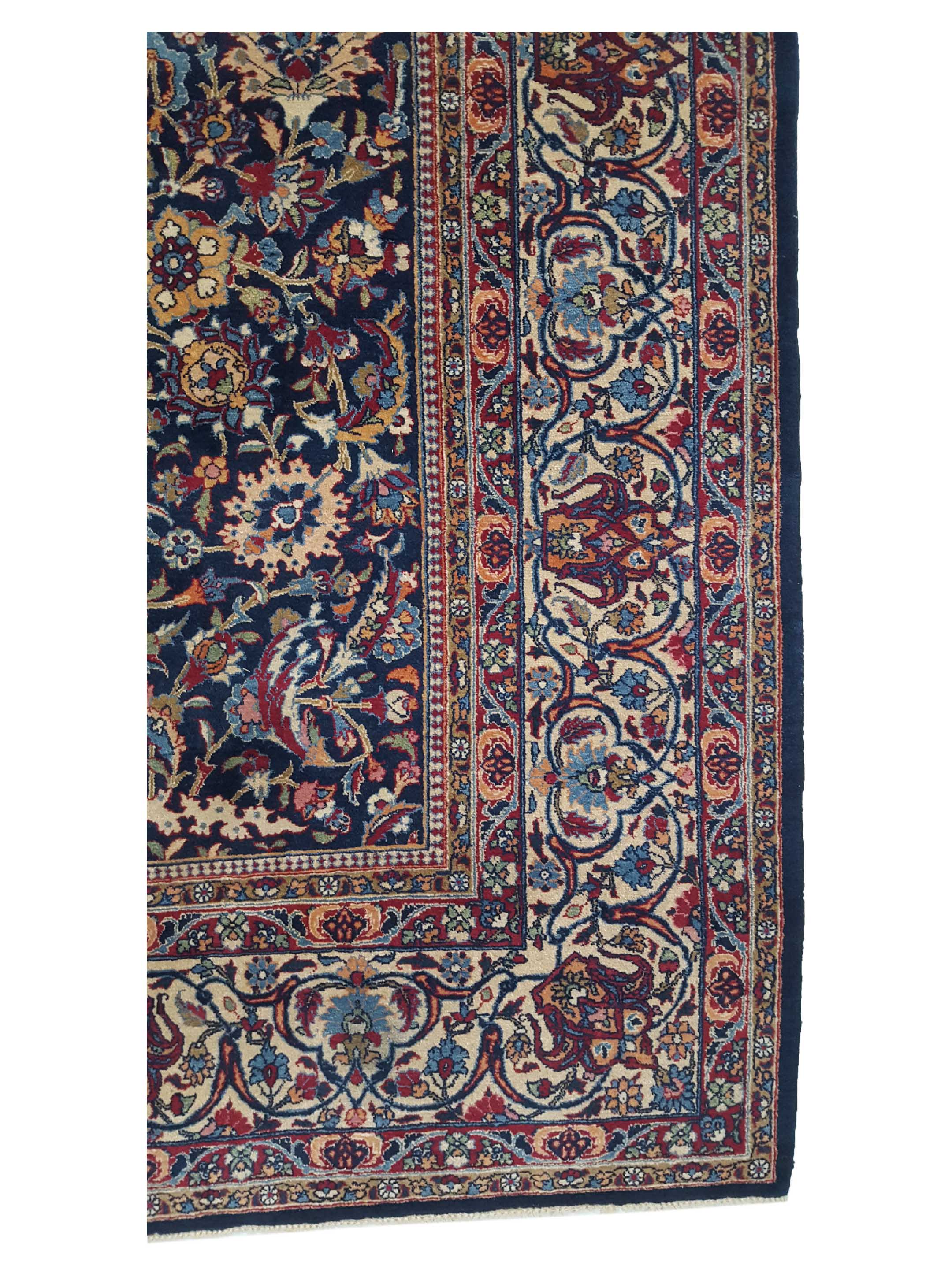 Antique Semnan Navy 7x10 - Image 4 of 6