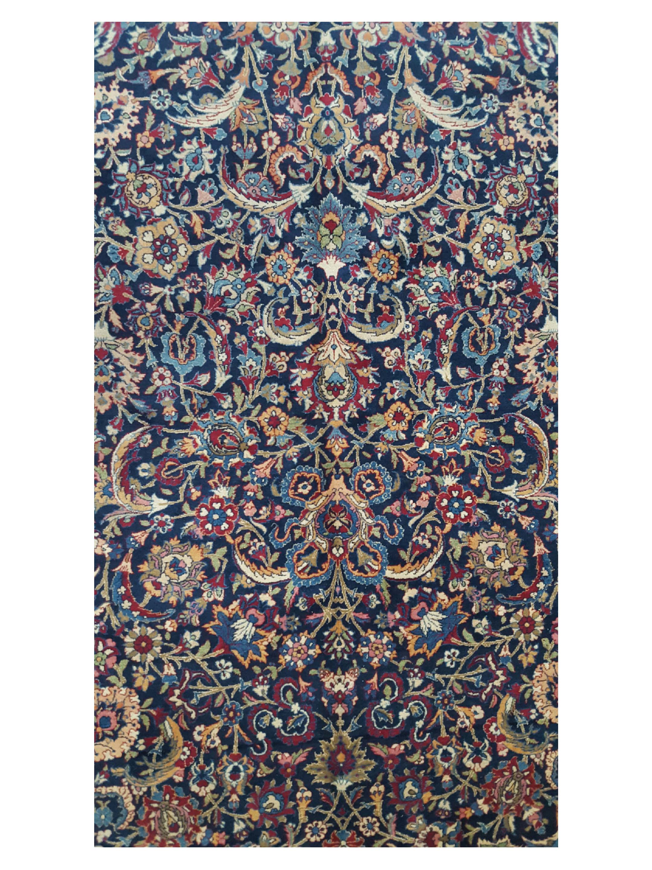 Antique Semnan Navy 7x10 - Image 5 of 6