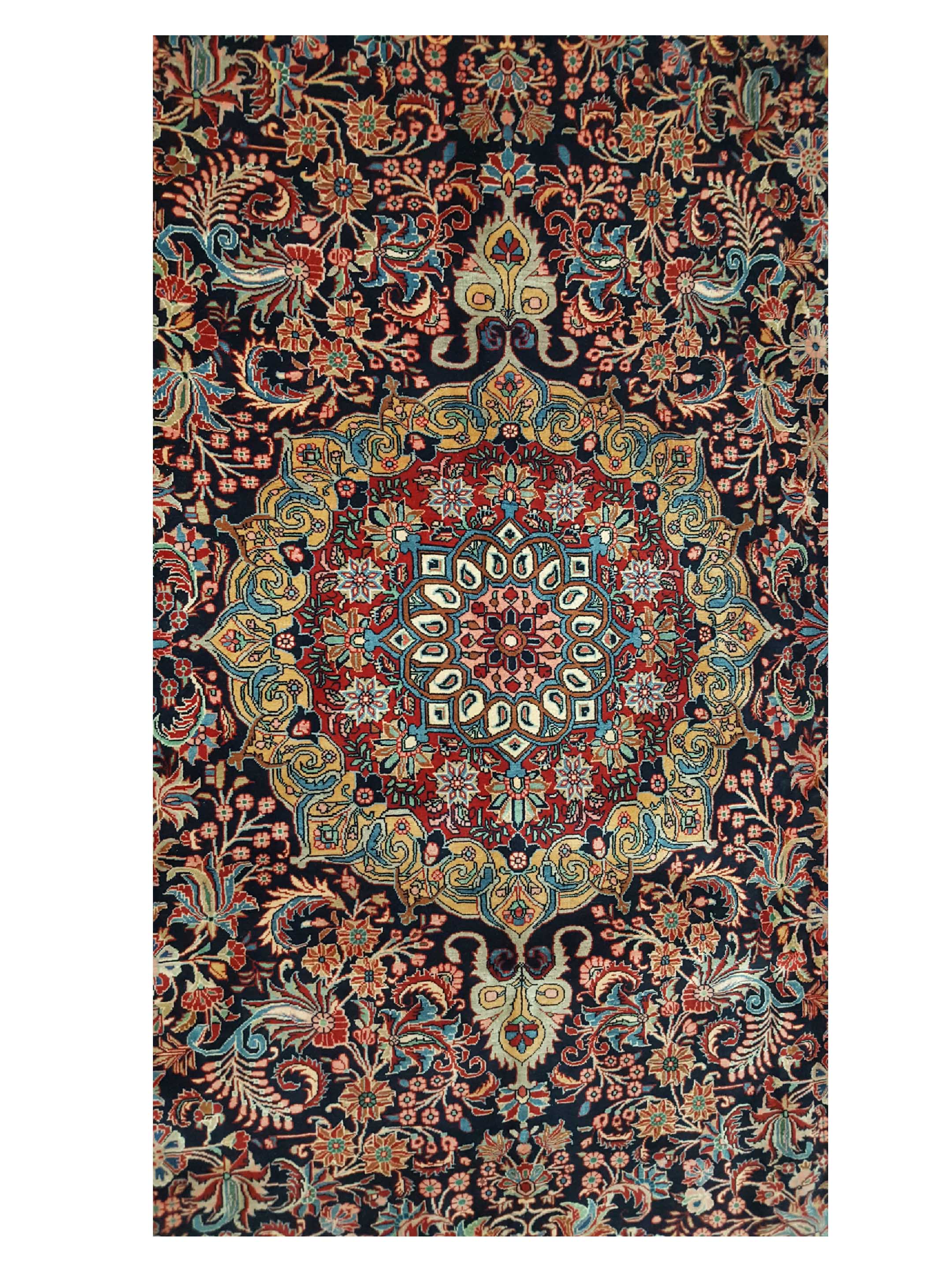 Bijar Hand Knotted Indigo 9x14 - Image 4 of 4