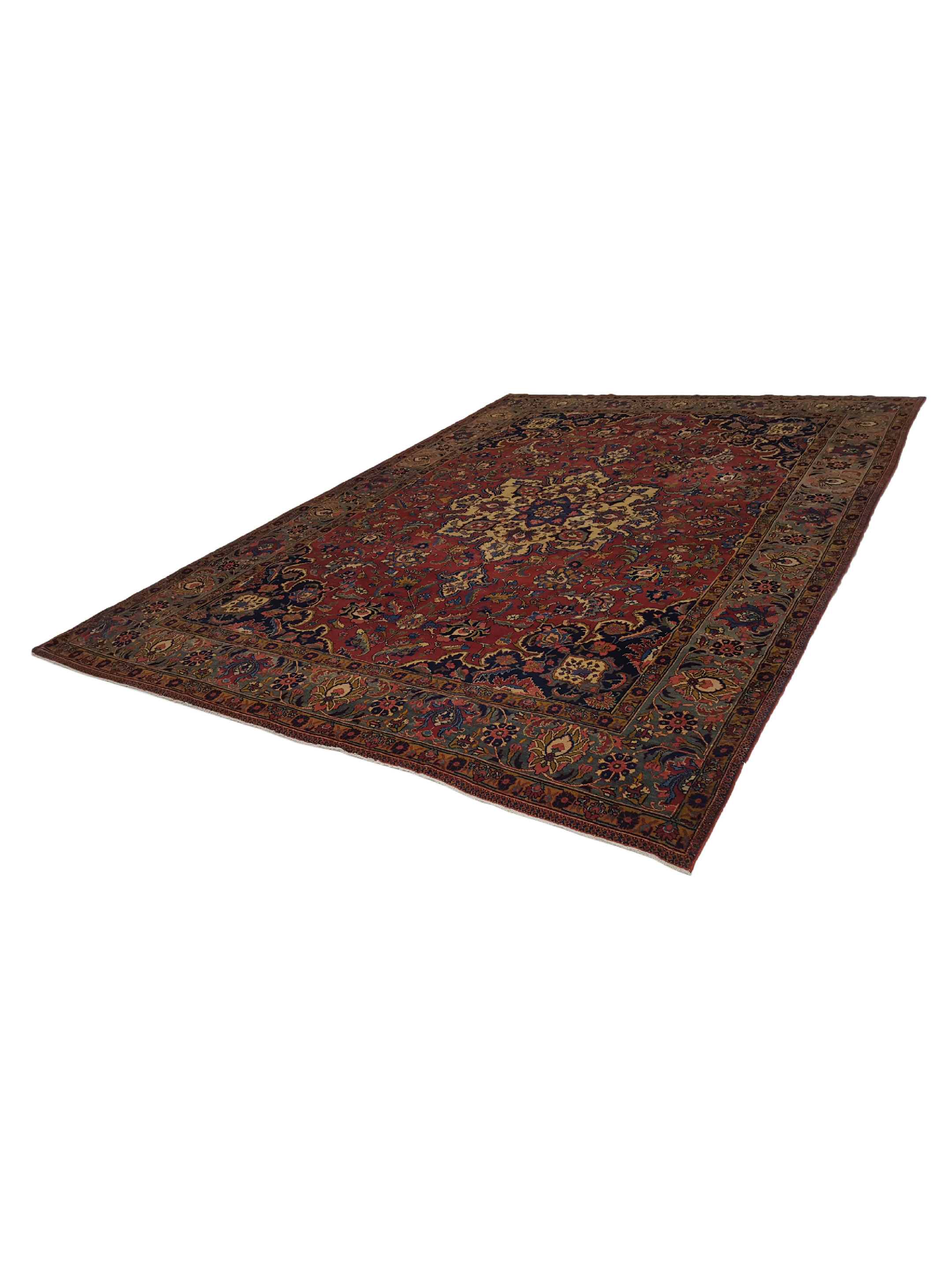Antique Khoy Rust 9x13 - Image 6 of 7