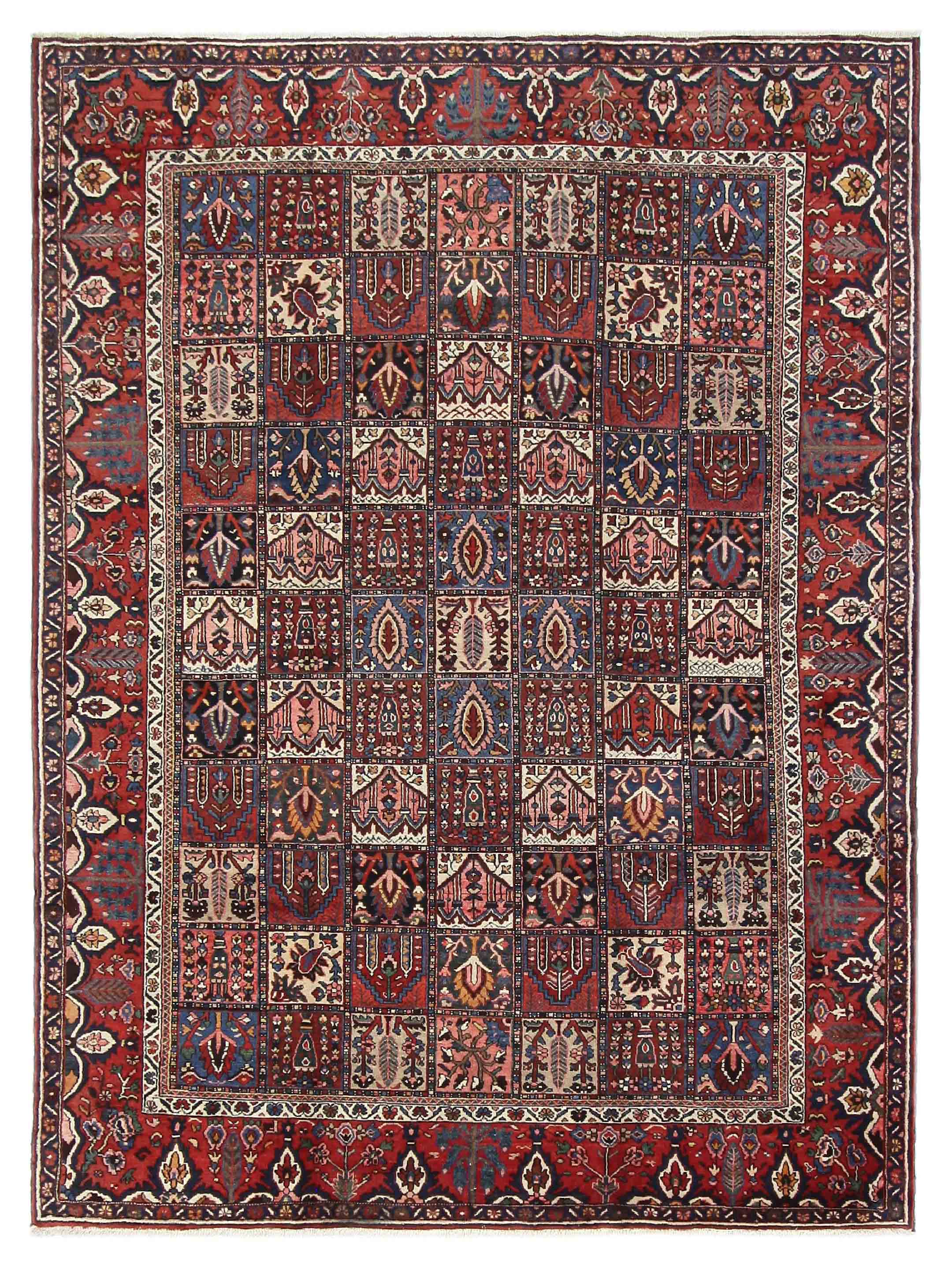 Bakhtiyari Hand Knotted Rust 10x14