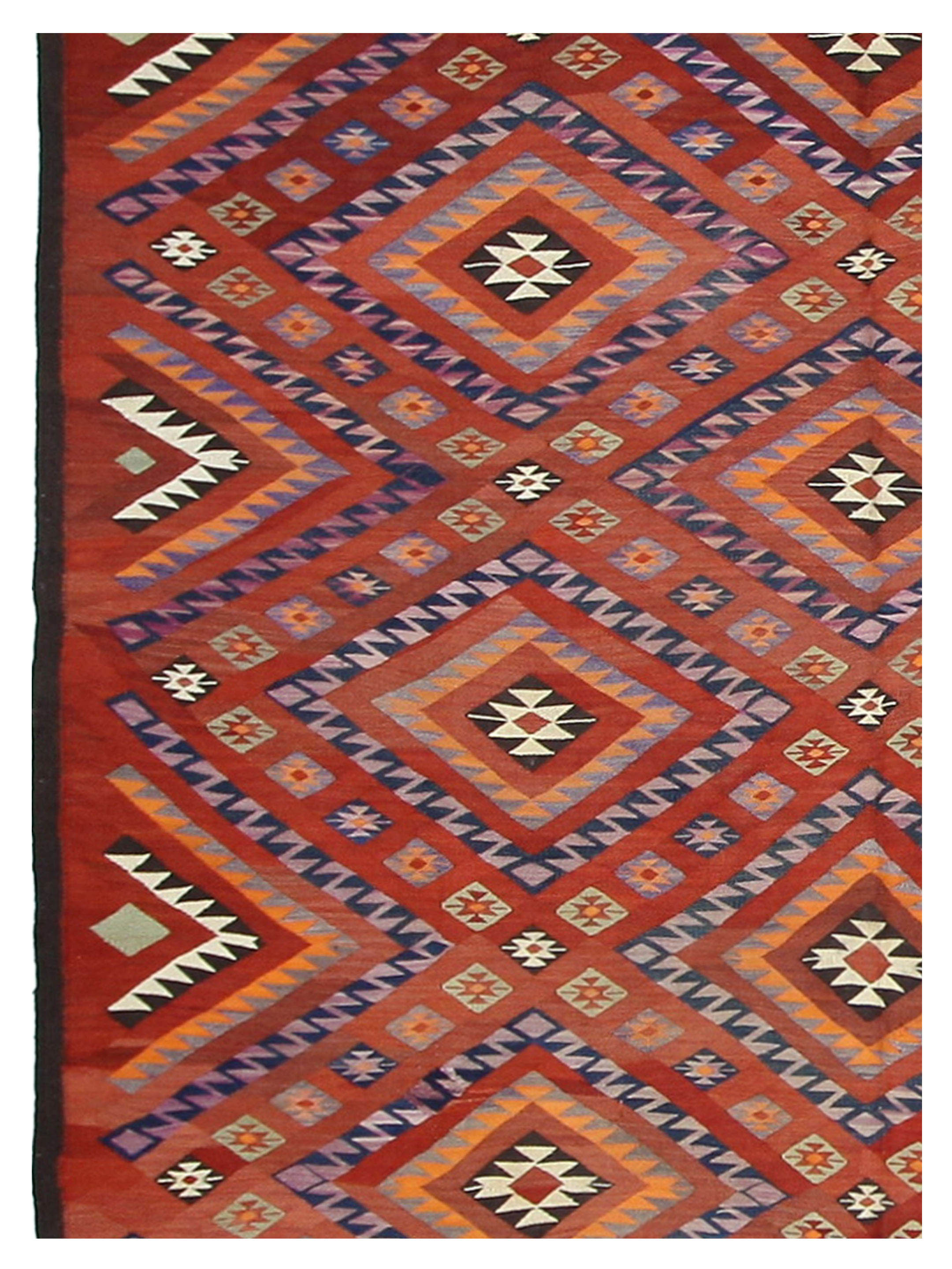 Turkaman Hand Knotted Rust 8x17 - Image 4 of 4