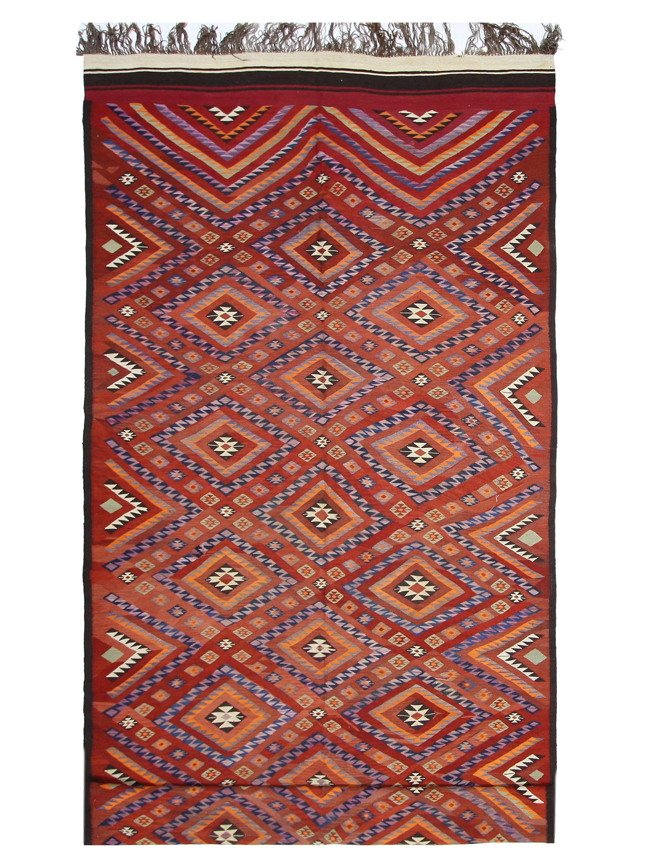 Turkaman Hand Knotted Rust 8x17