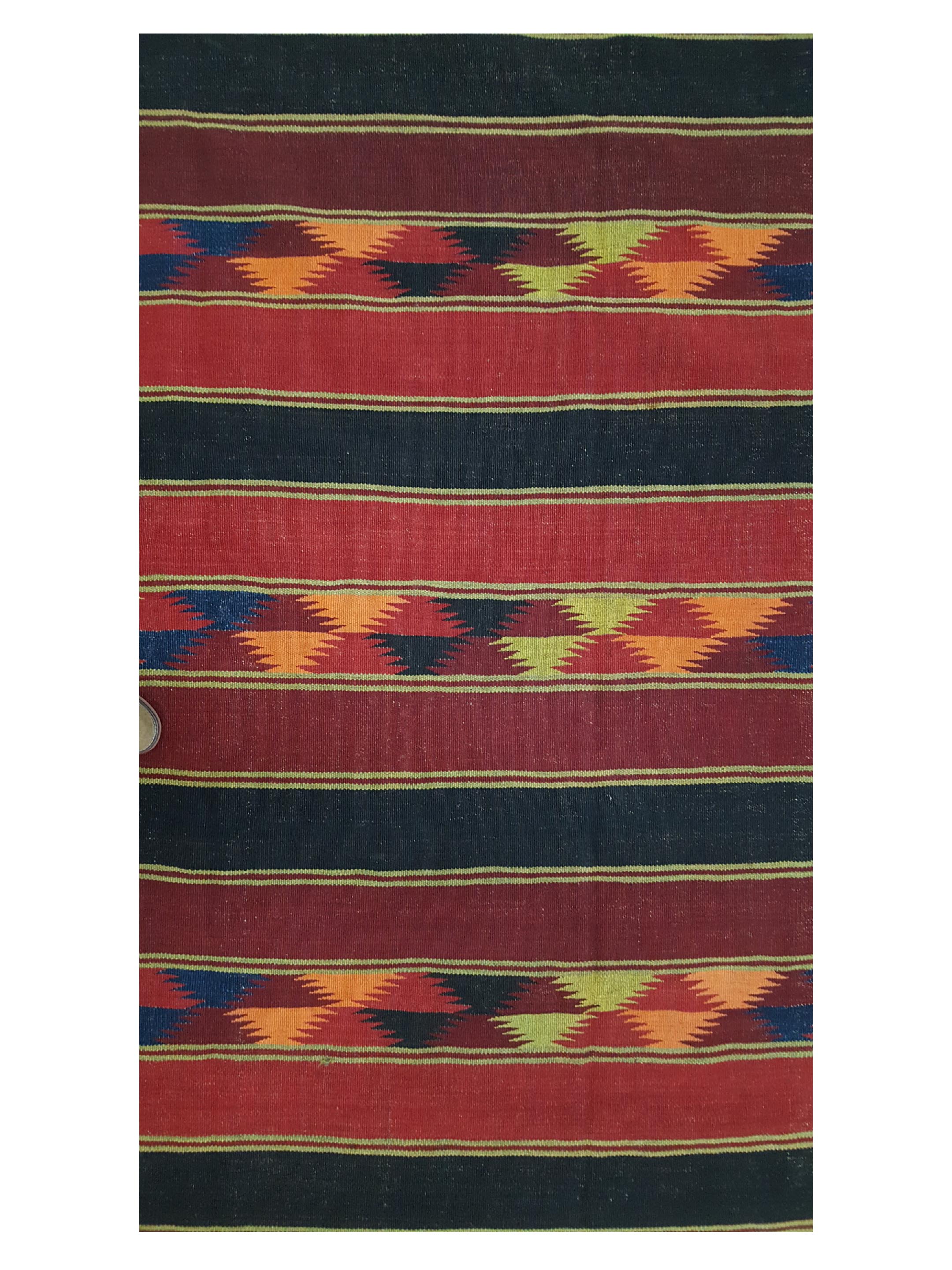 Antique Turk Kilim Rust 10x15 - Image 5 of 6