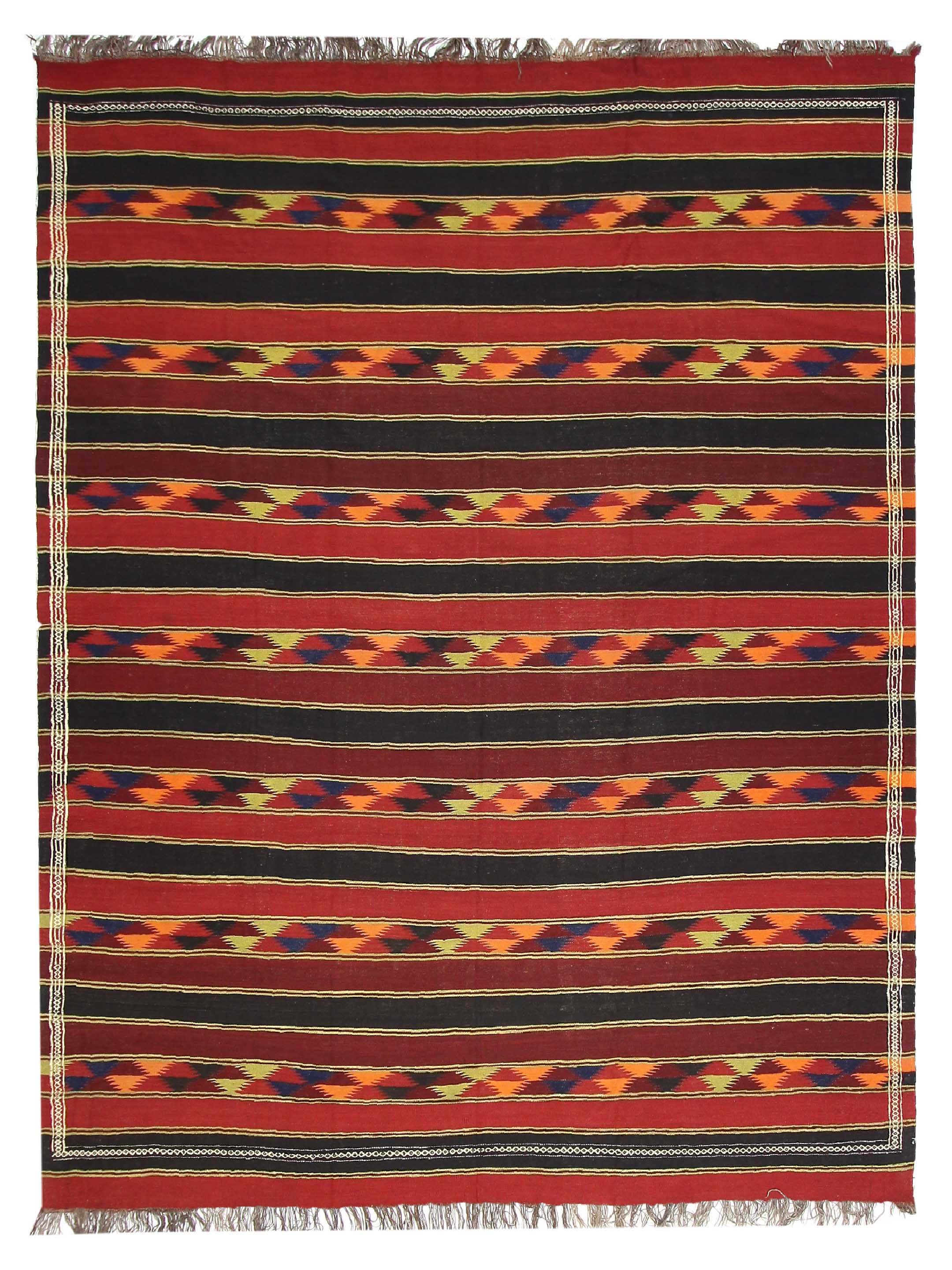 Antique Turk Kilim Rust 10x15