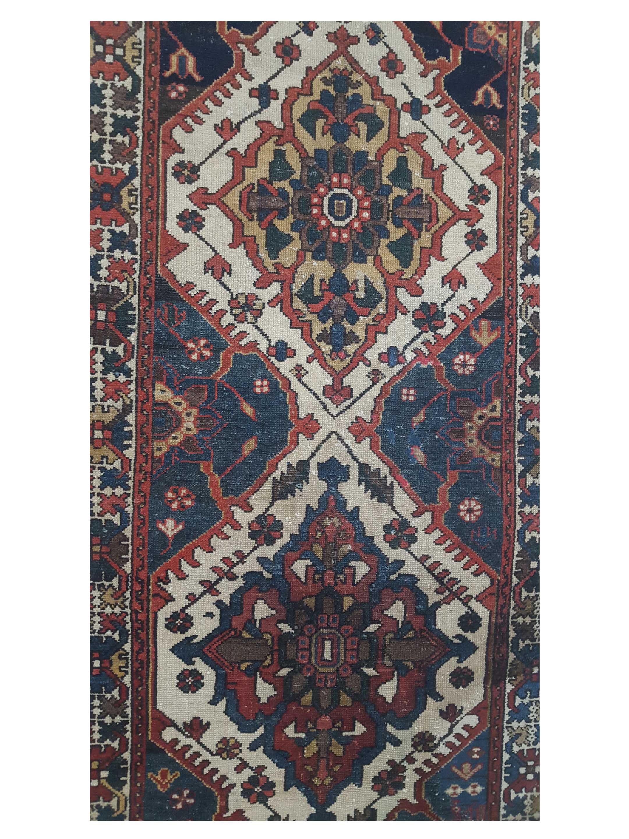 Bakhtiyari Hand Knotted Red 3x12 - Image 5 of 6