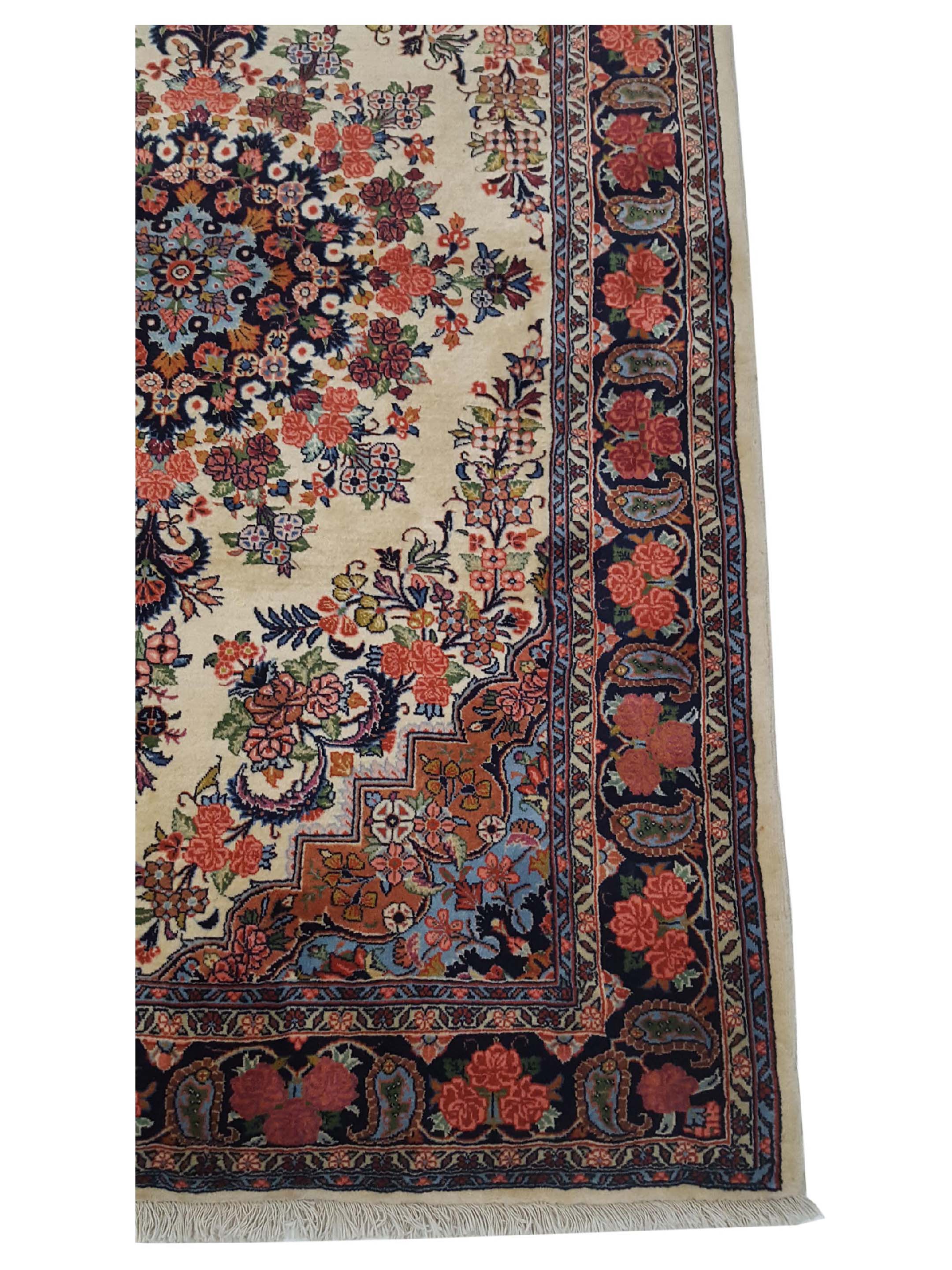 Bijar Hand Knotted Ivory 5x7 - Image 4 of 6