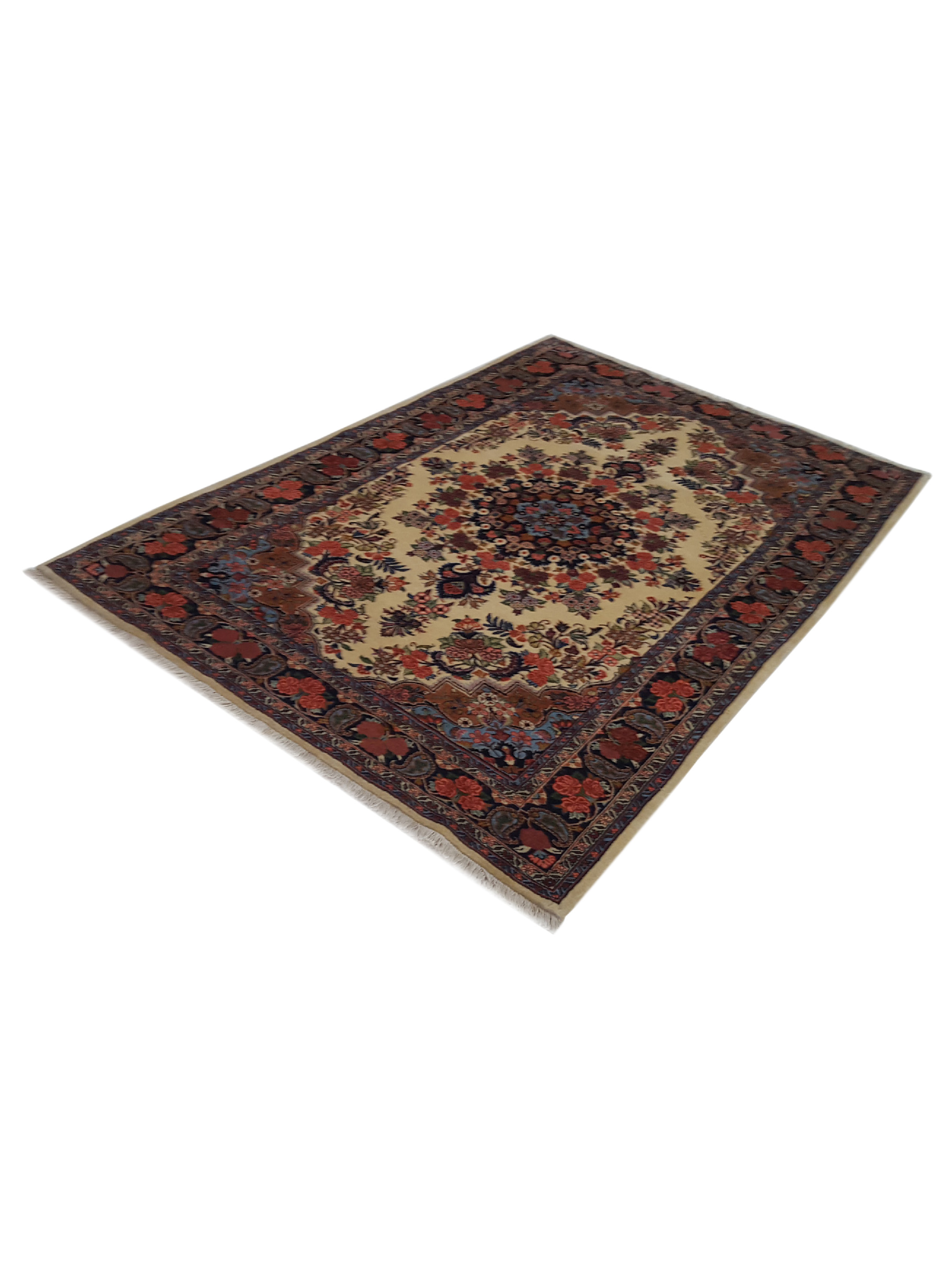Bijar Hand Knotted Ivory 5x7 - Image 6 of 6