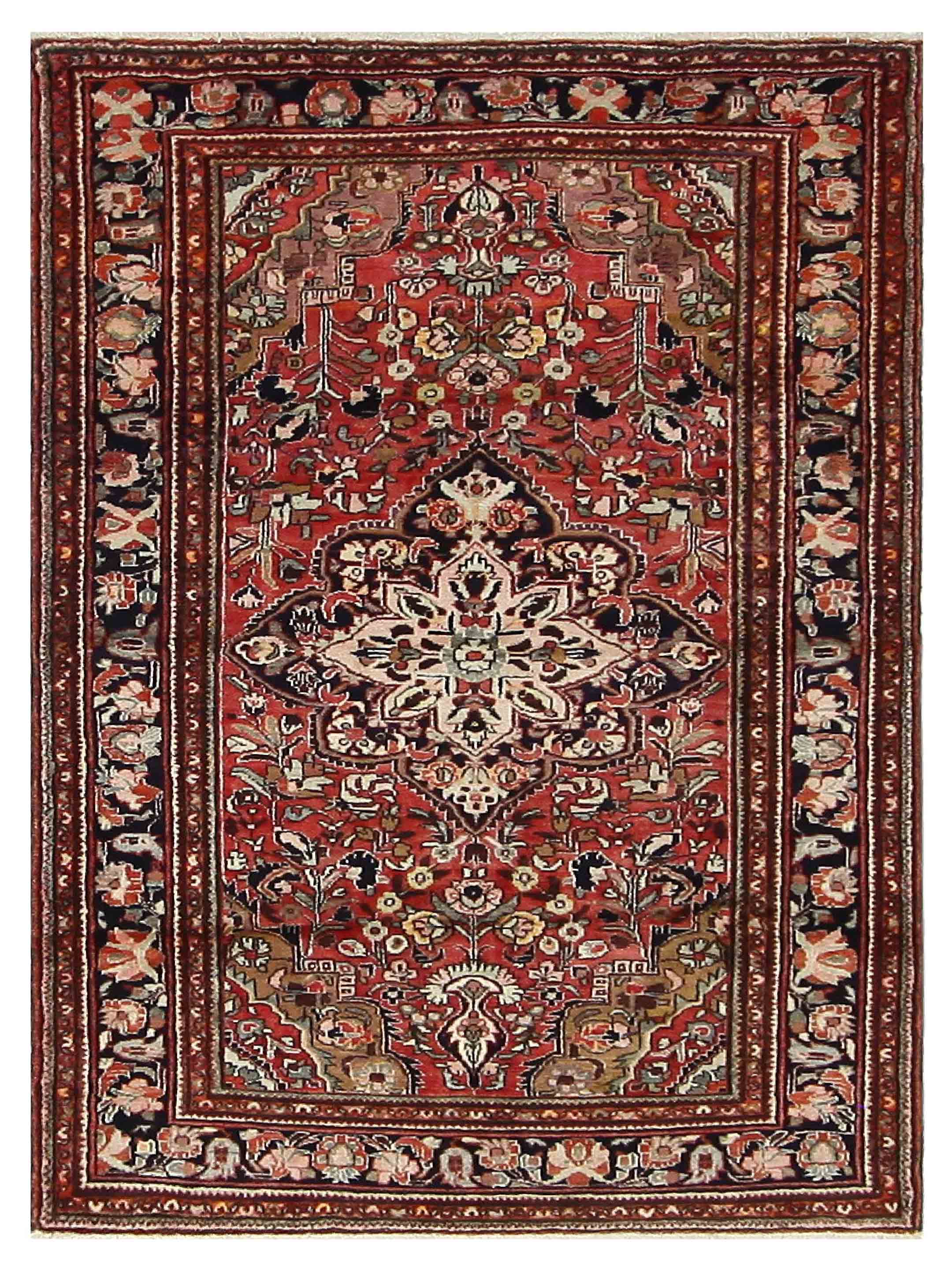 Lilian Hand Knotted Red 5x8