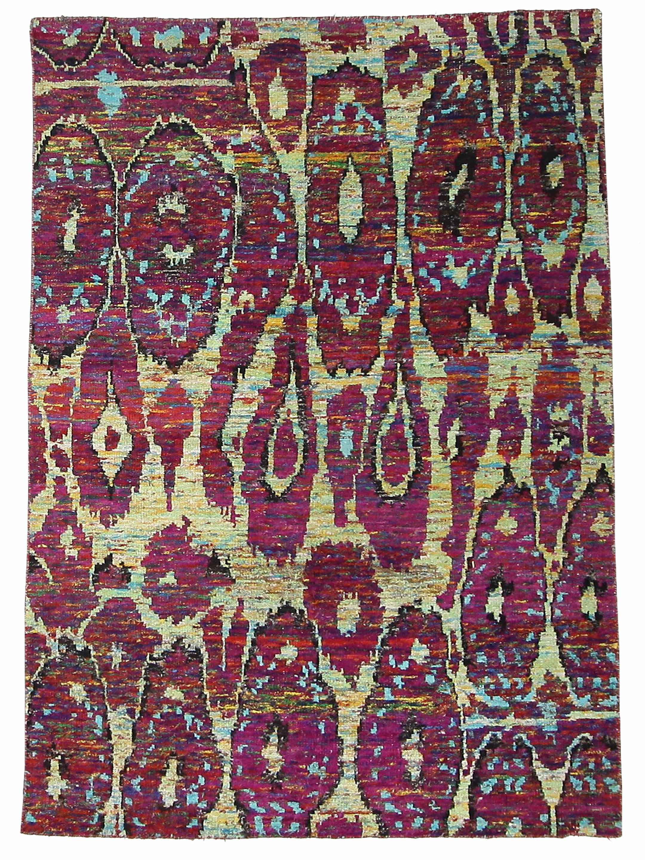 Sari Silk Hand Knotted Purple 6x9