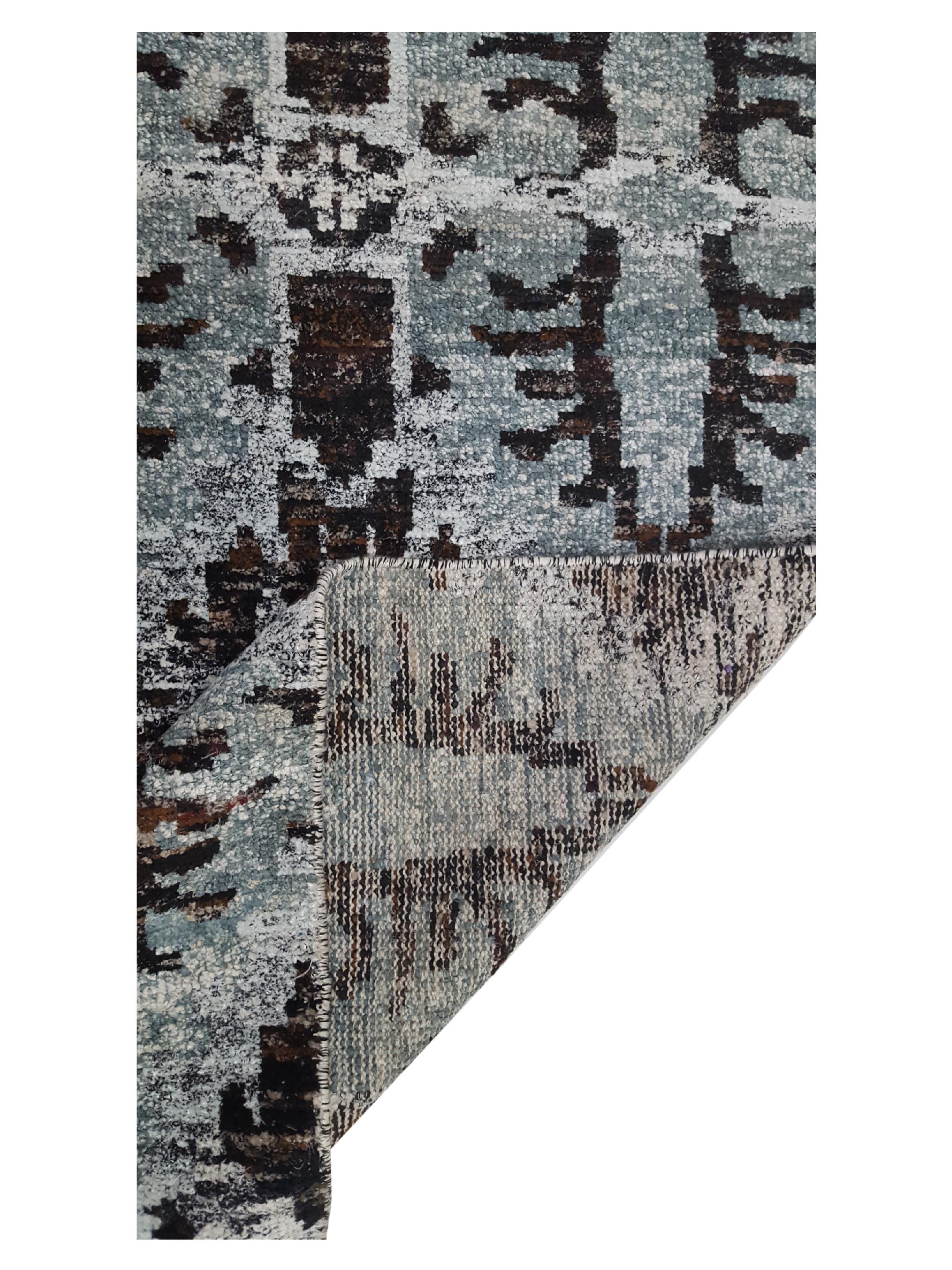 Sari Silk Hand Knotted Grey 8x10 - Image 3 of 6