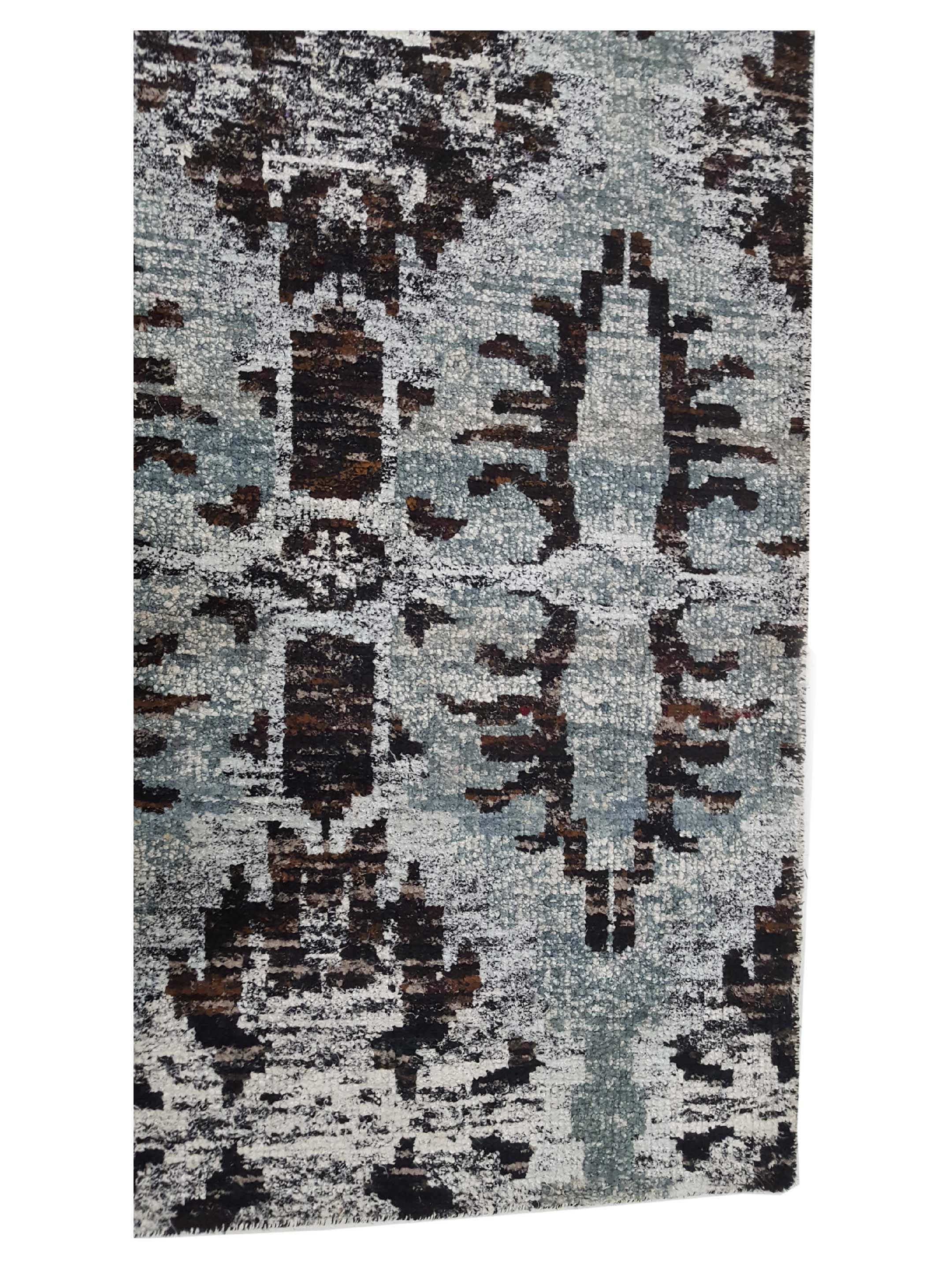 Sari Silk Hand Knotted Grey 8x10 - Image 4 of 6