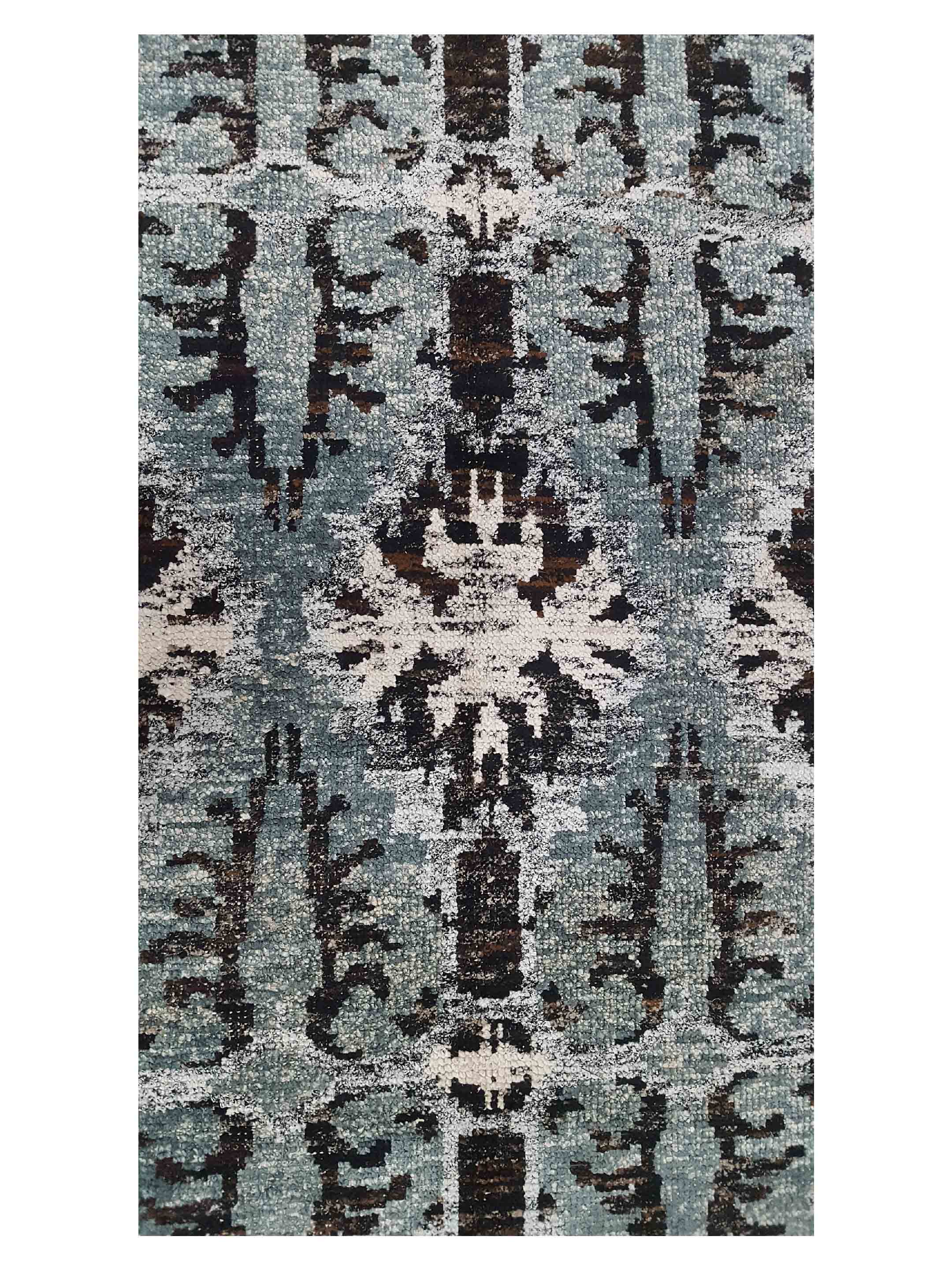 Sari Silk Hand Knotted Grey 6x9 - Image 5 of 6