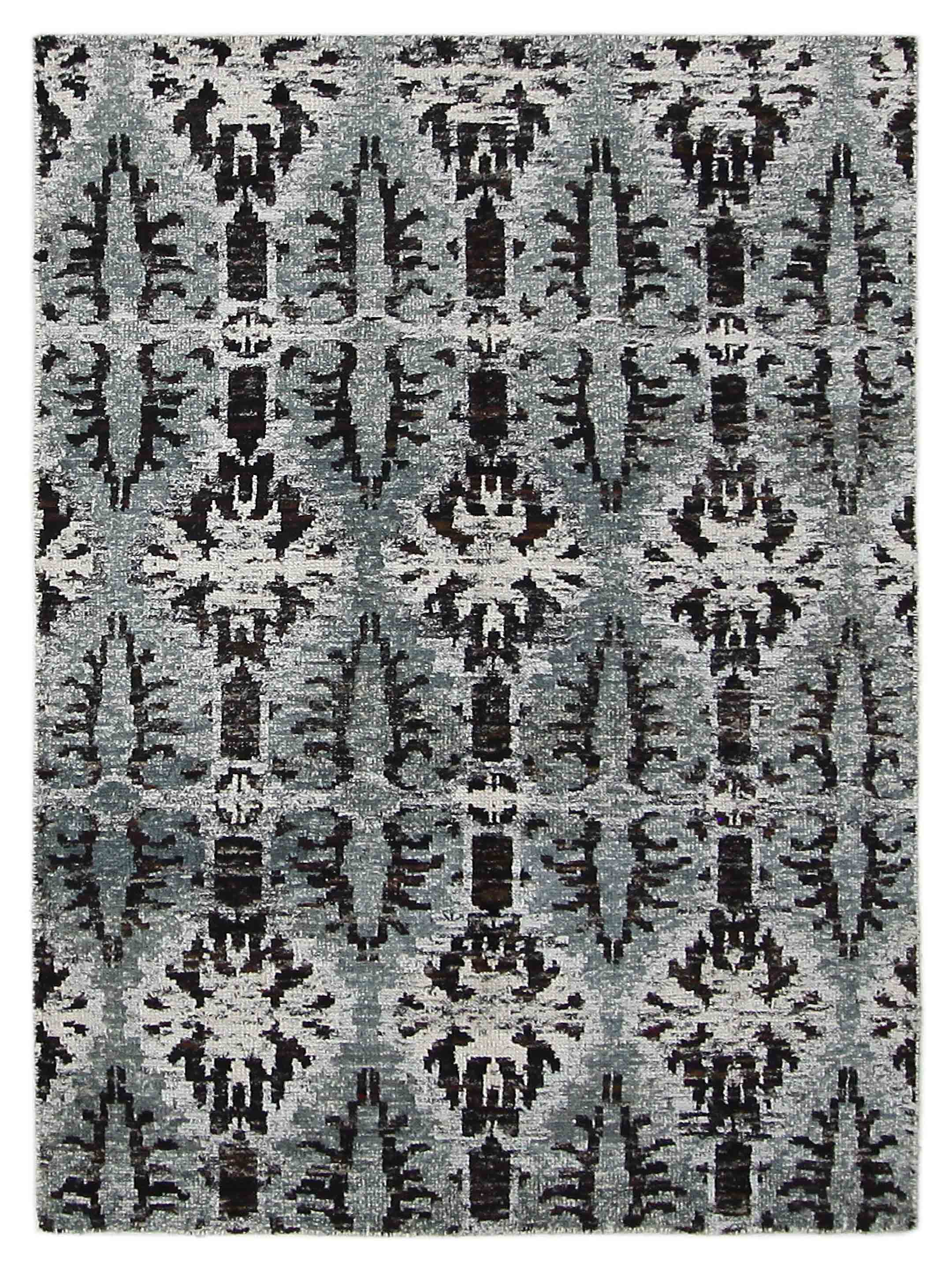 Sari Silk Hand Knotted Grey 6x9