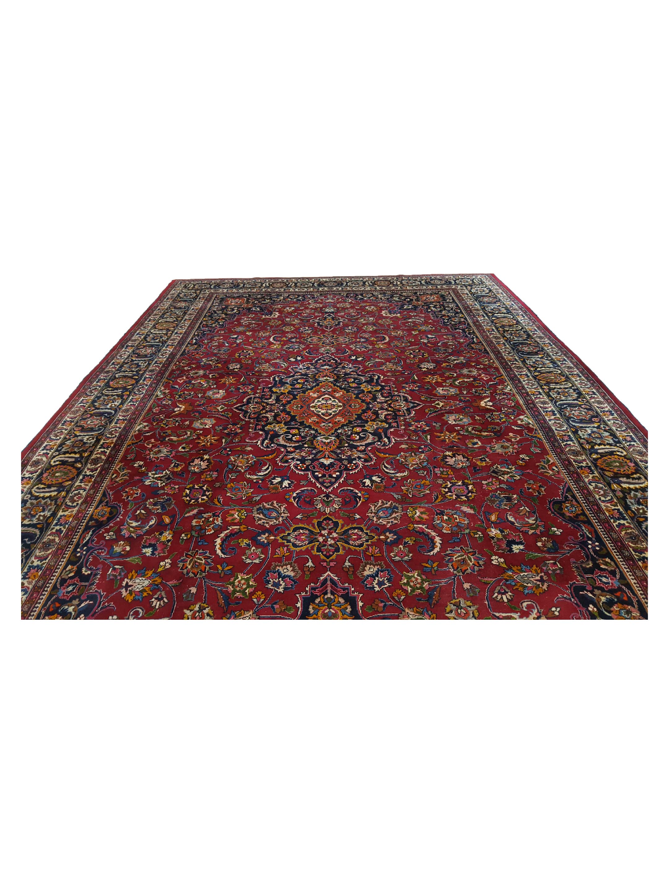 Mashad Semi Antique Burgundy 10x17 - Image 3 of 8