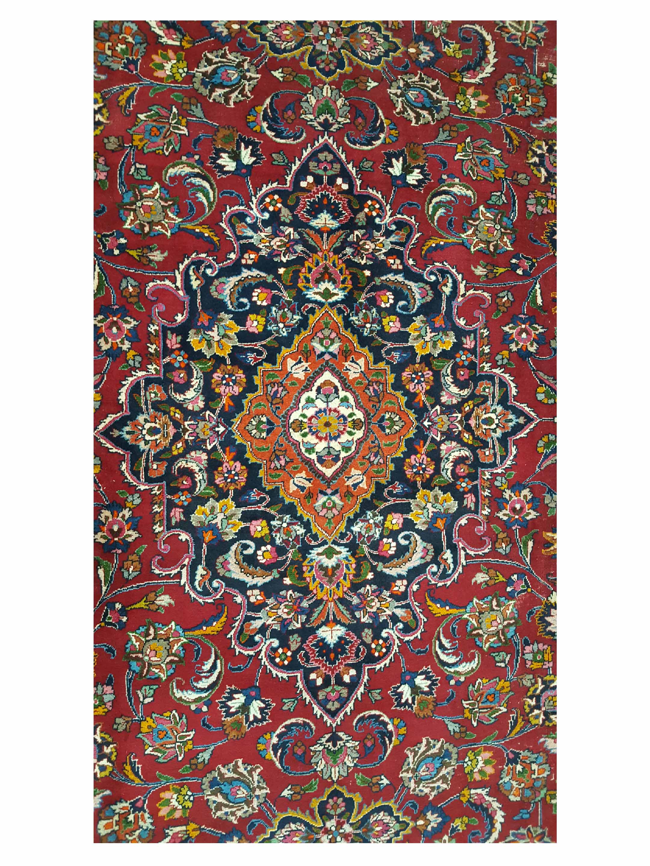 Mashad Semi Antique Burgundy 10x17 - Image 6 of 8