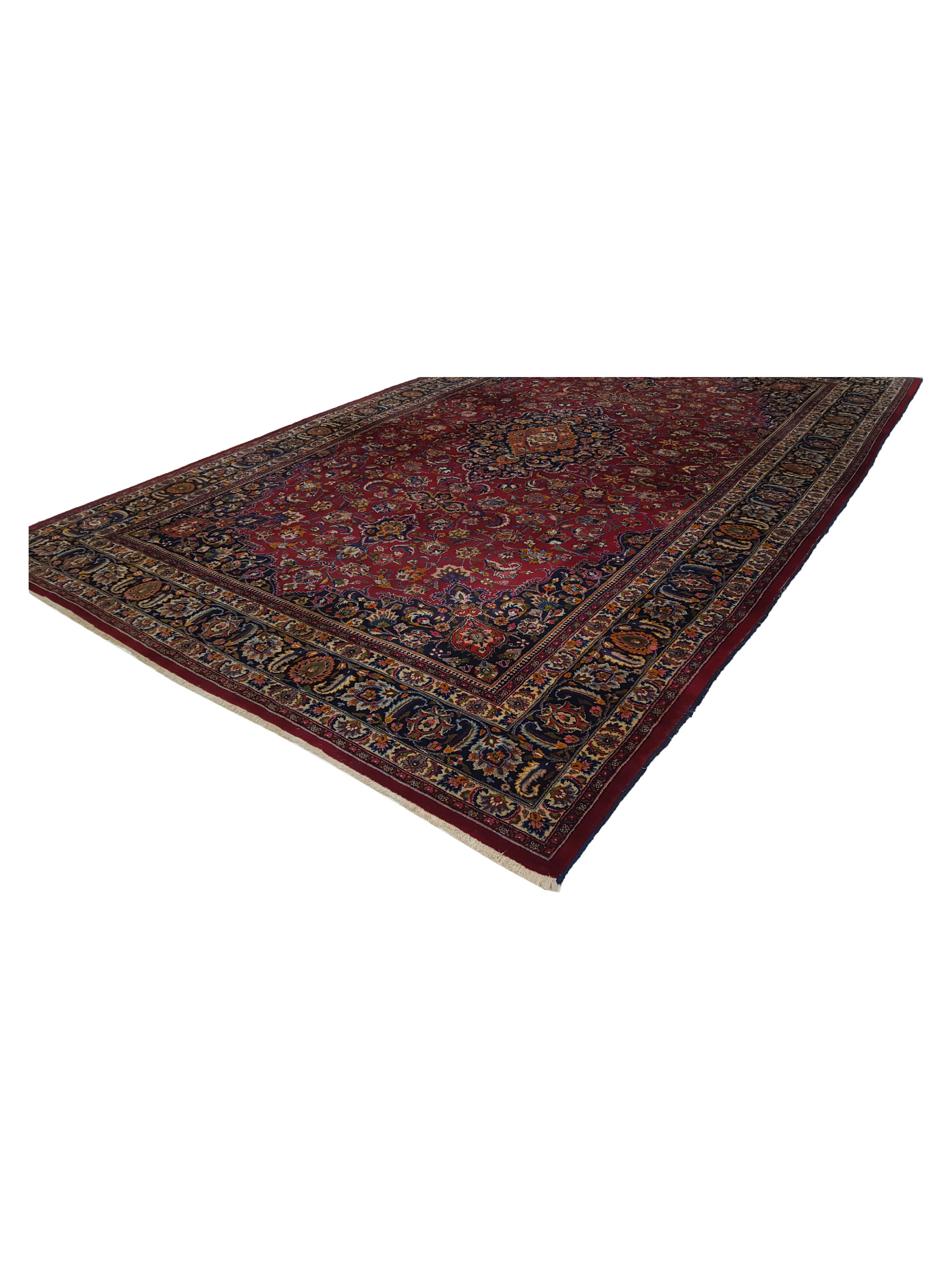 Mashad Semi Antique Burgundy 10x17 - Image 7 of 8